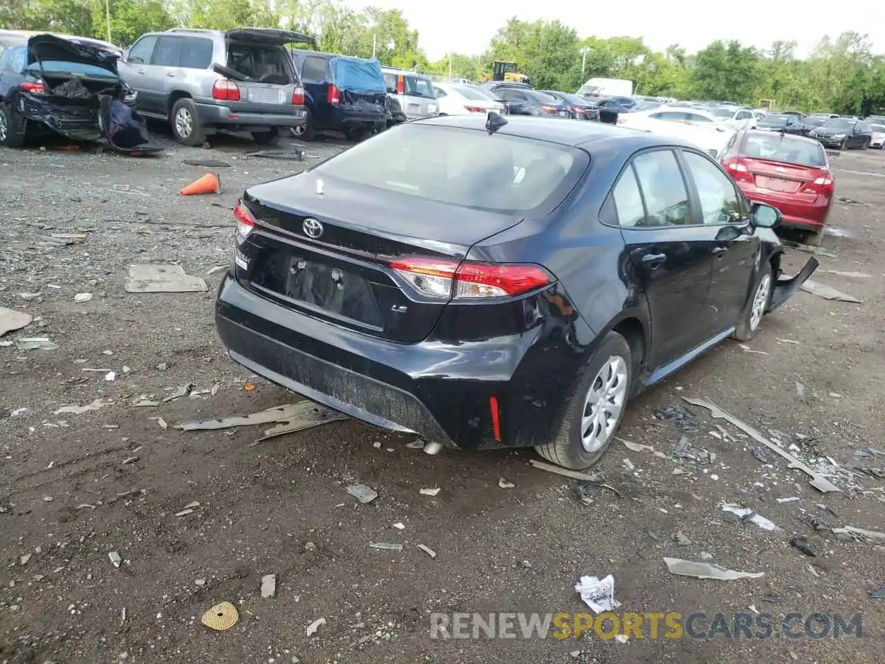 4 Photograph of a damaged car JTDEPMAEXMJ175598 TOYOTA COROLLA 2021