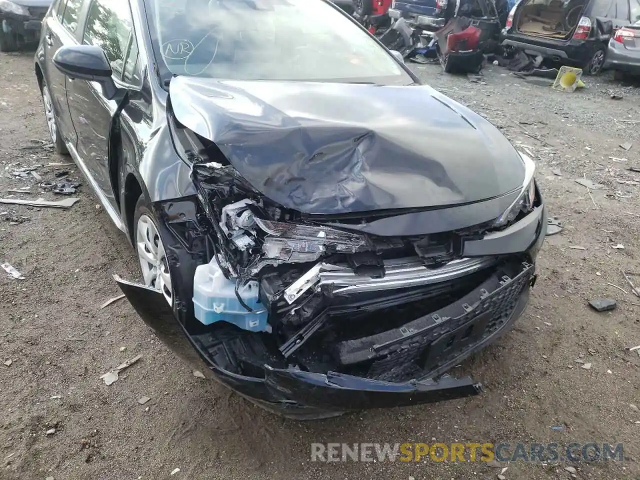 9 Photograph of a damaged car JTDEPMAEXMJ175598 TOYOTA COROLLA 2021