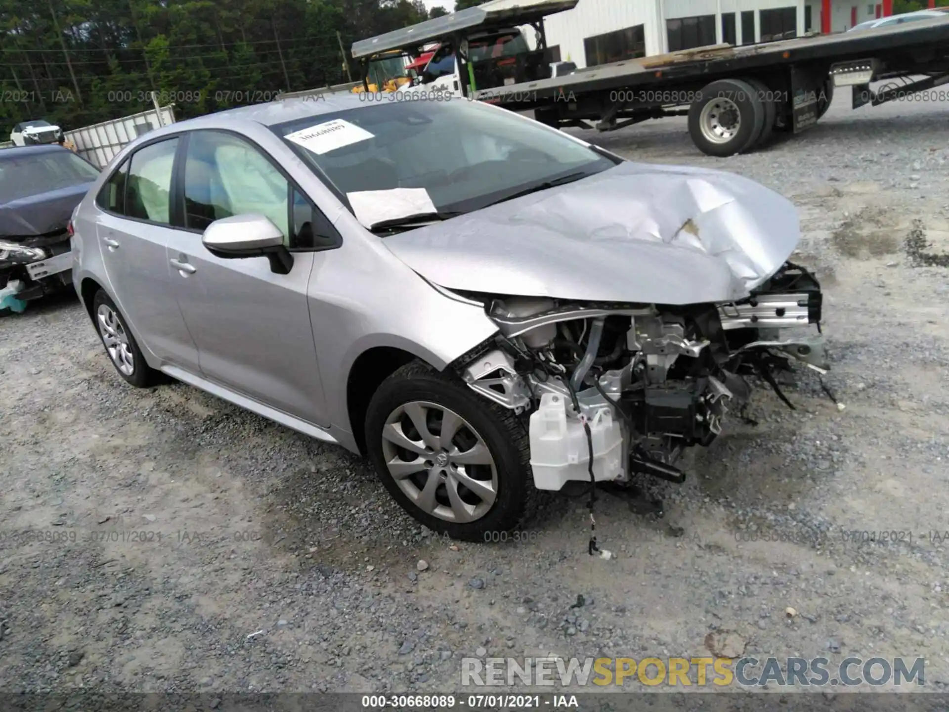 1 Photograph of a damaged car JTDEPMAEXMJ176122 TOYOTA COROLLA 2021