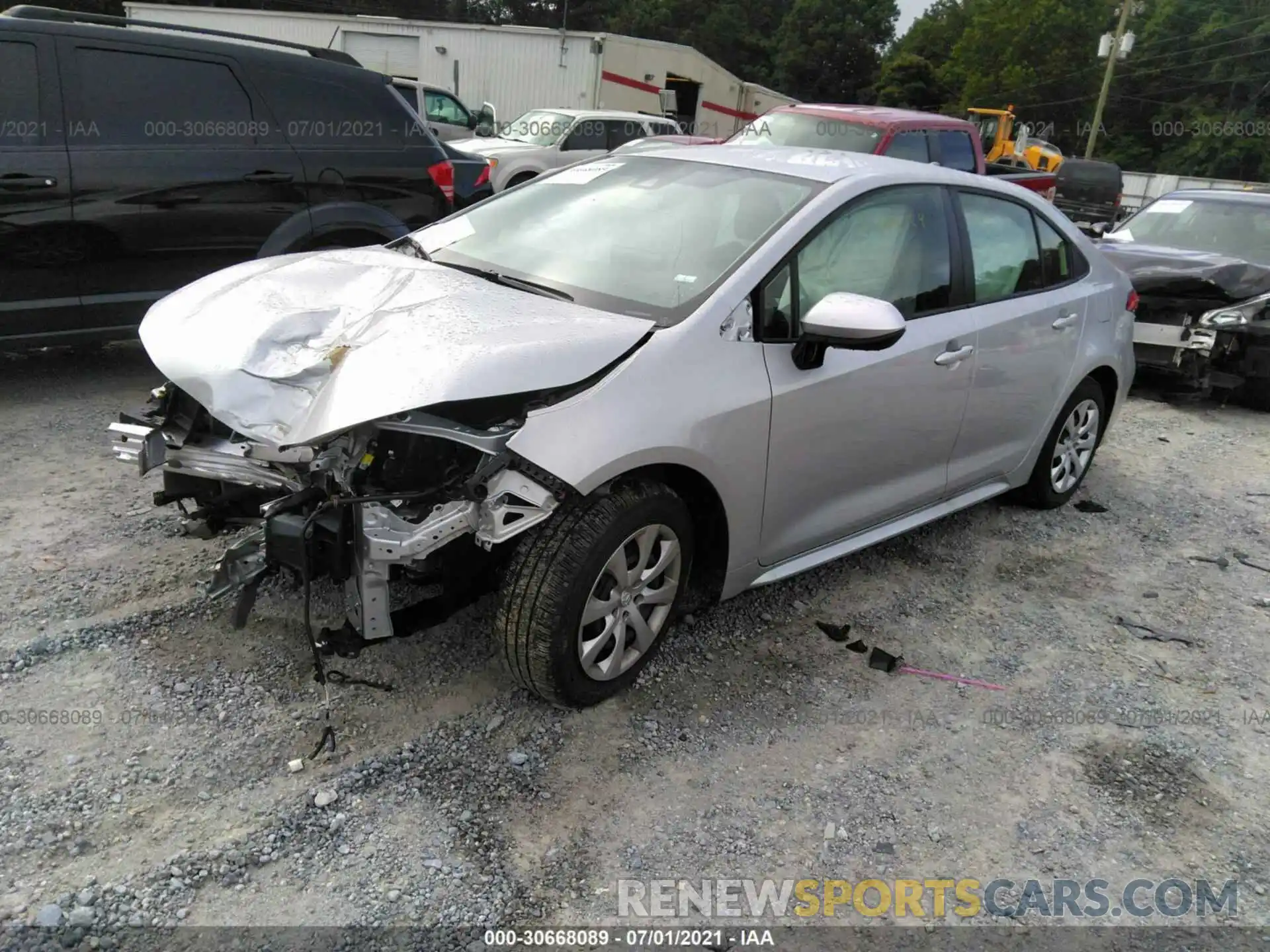 2 Photograph of a damaged car JTDEPMAEXMJ176122 TOYOTA COROLLA 2021