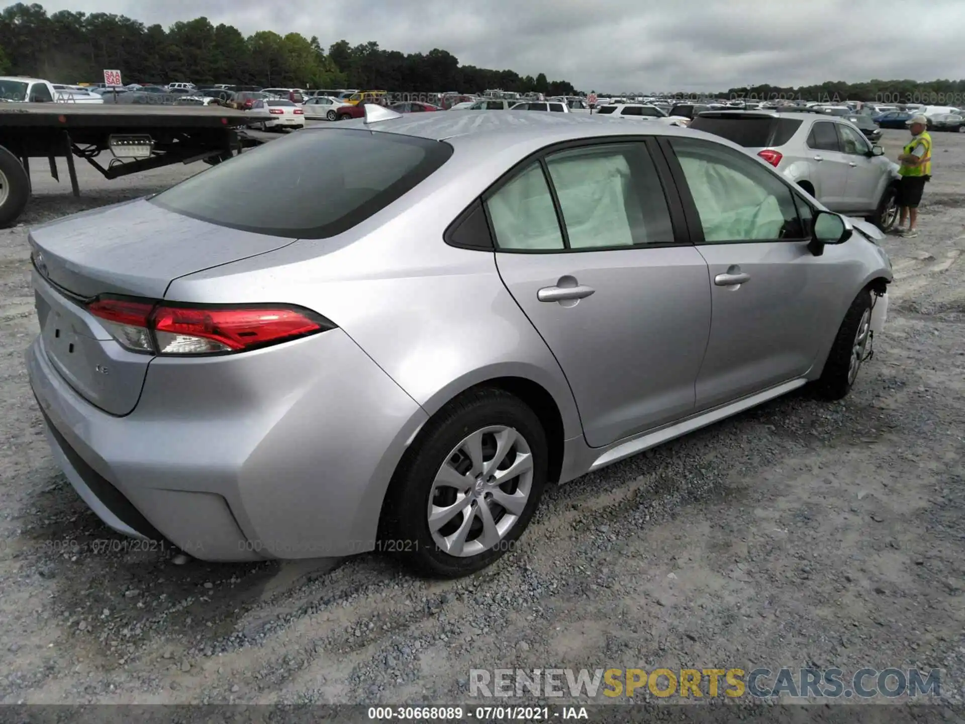 4 Photograph of a damaged car JTDEPMAEXMJ176122 TOYOTA COROLLA 2021