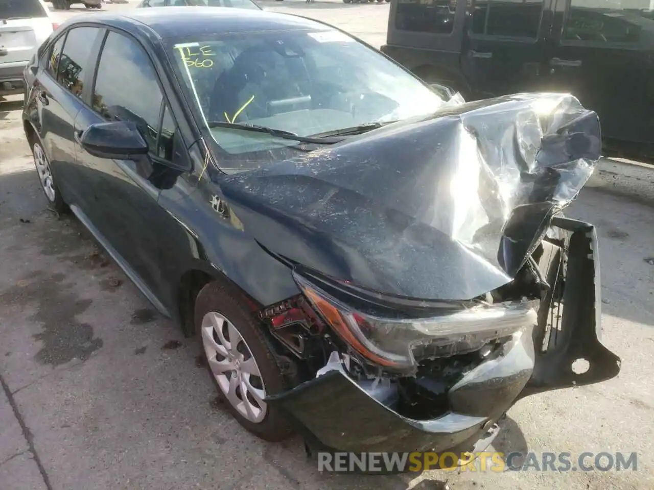 1 Photograph of a damaged car JTDEPMAEXMJ177061 TOYOTA COROLLA 2021