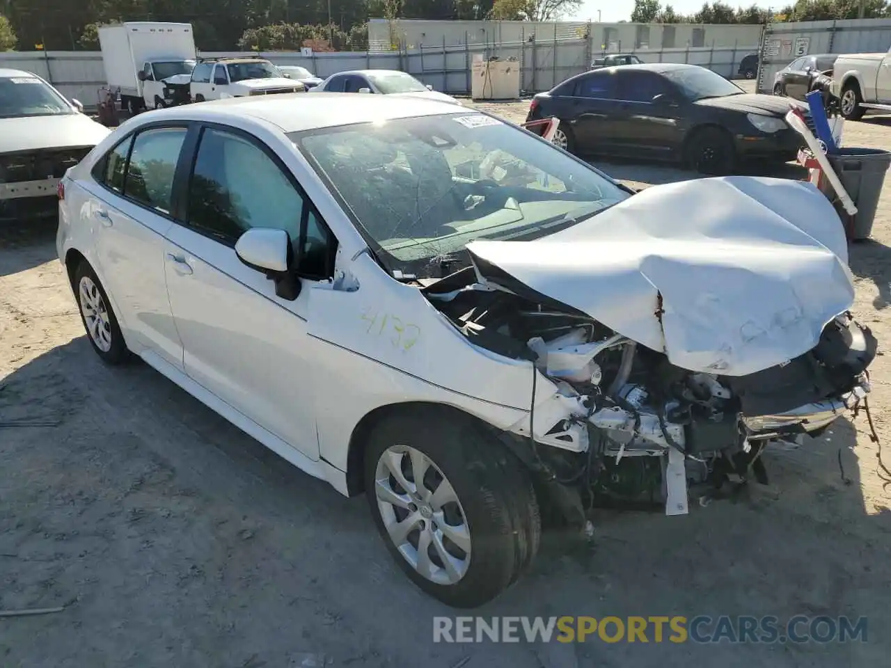 1 Photograph of a damaged car JTDEPMAEXMJ179411 TOYOTA COROLLA 2021