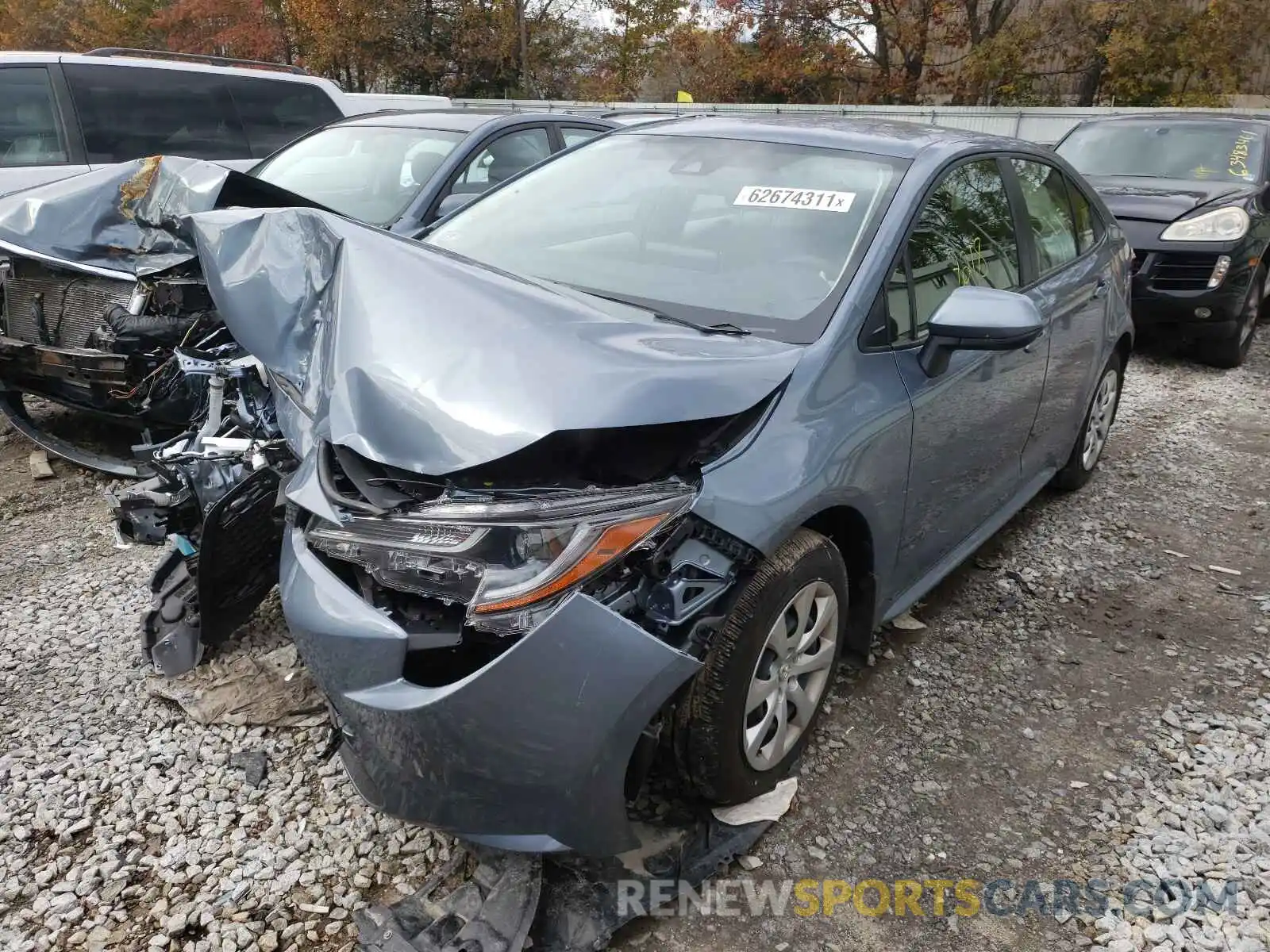 2 Photograph of a damaged car JTDEPMAEXMJ180297 TOYOTA COROLLA 2021