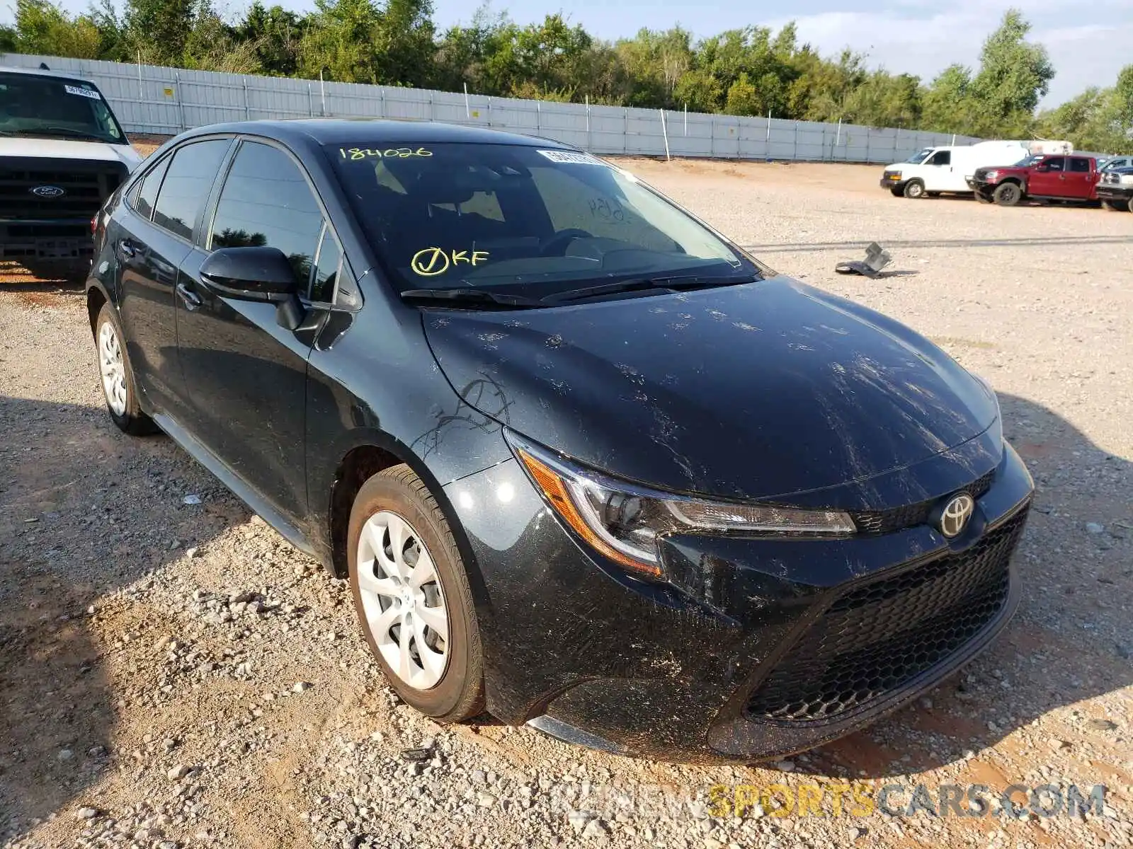 1 Photograph of a damaged car JTDEPMAEXMJ184026 TOYOTA COROLLA 2021