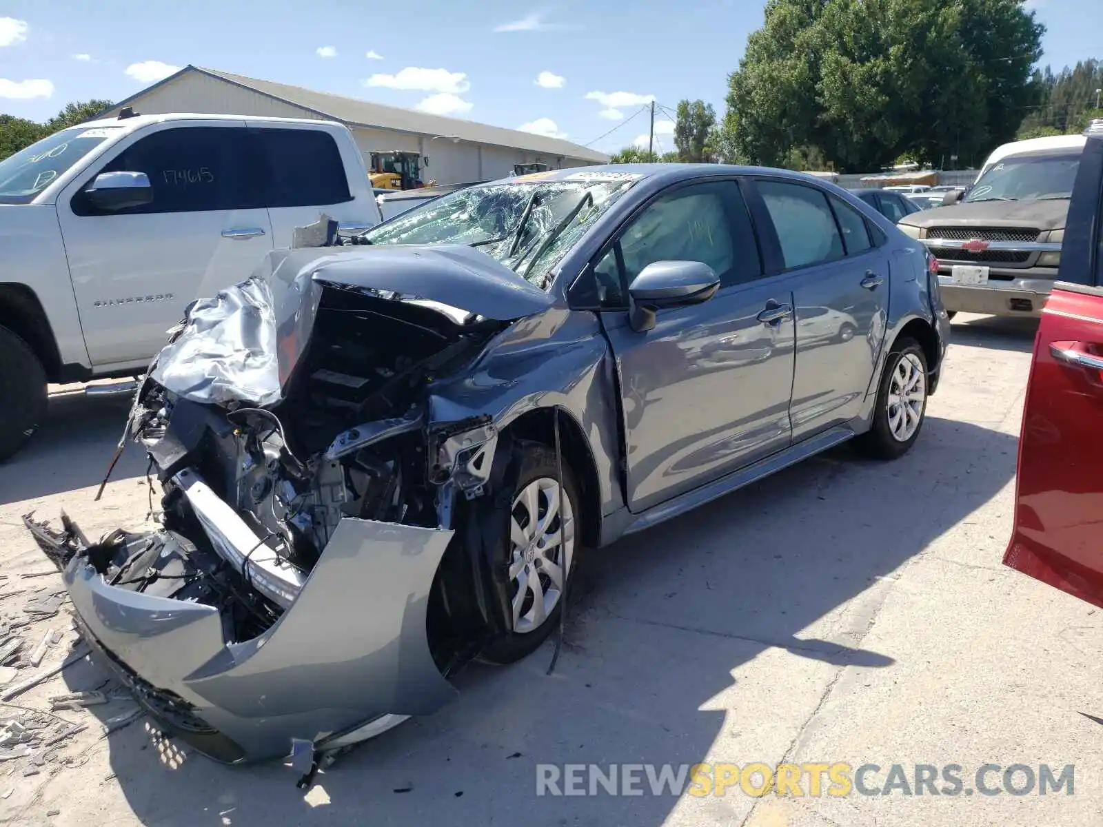 2 Photograph of a damaged car JTDEPMAEXMJ185094 TOYOTA COROLLA 2021