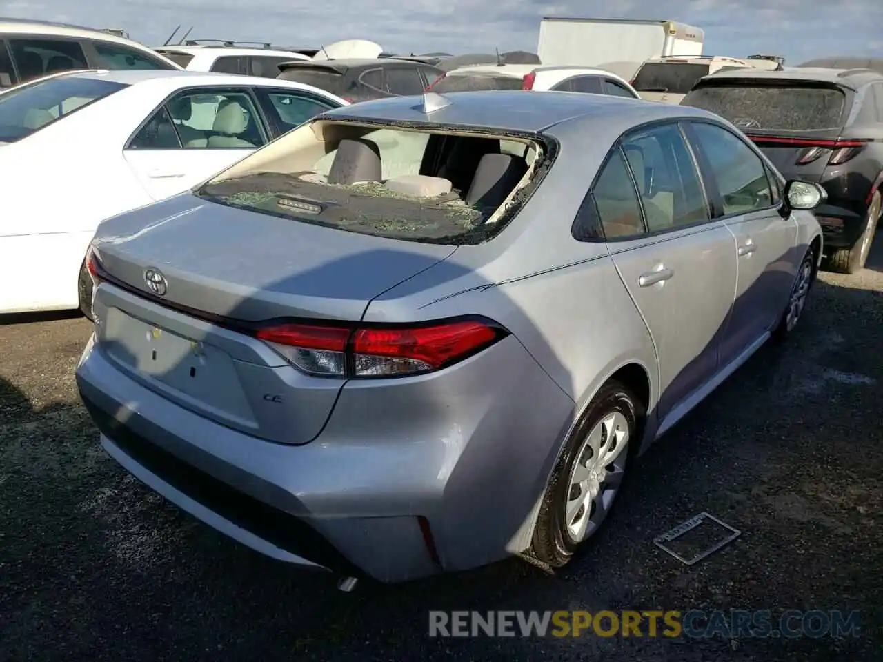 4 Photograph of a damaged car JTDEPMAEXMJ186827 TOYOTA COROLLA 2021