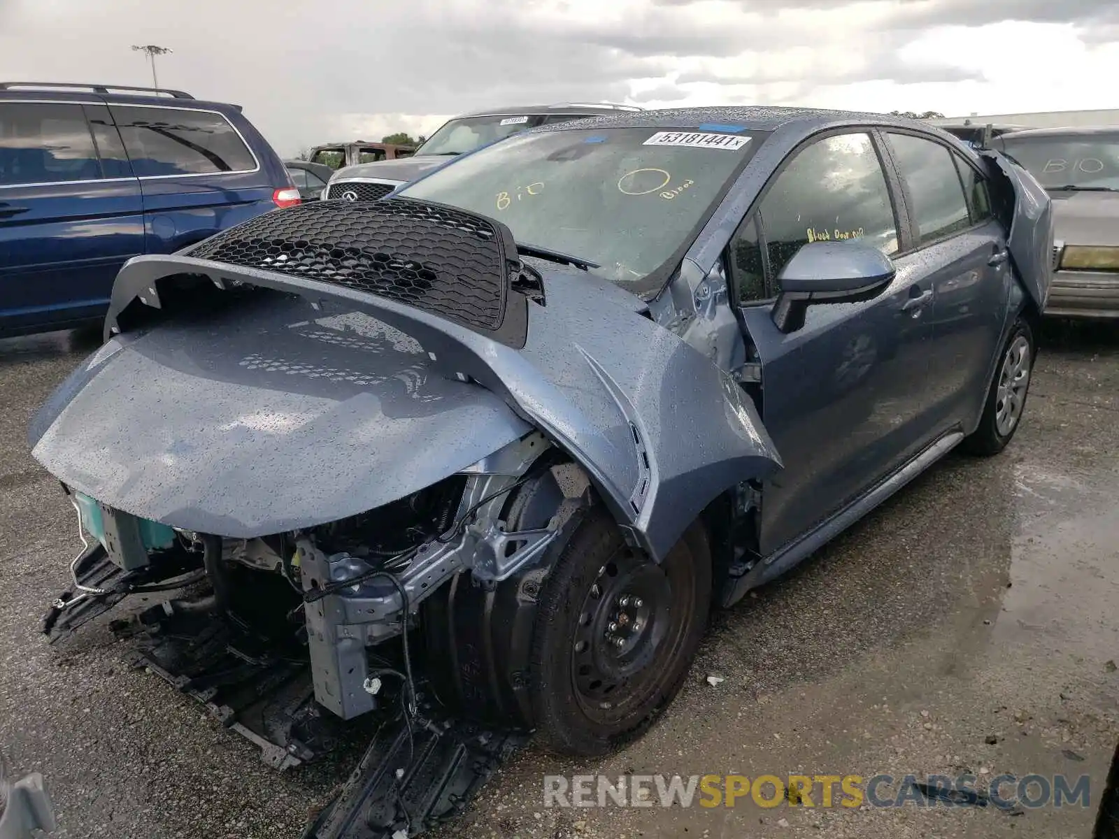 2 Photograph of a damaged car JTDEPMAEXMJ187251 TOYOTA COROLLA 2021