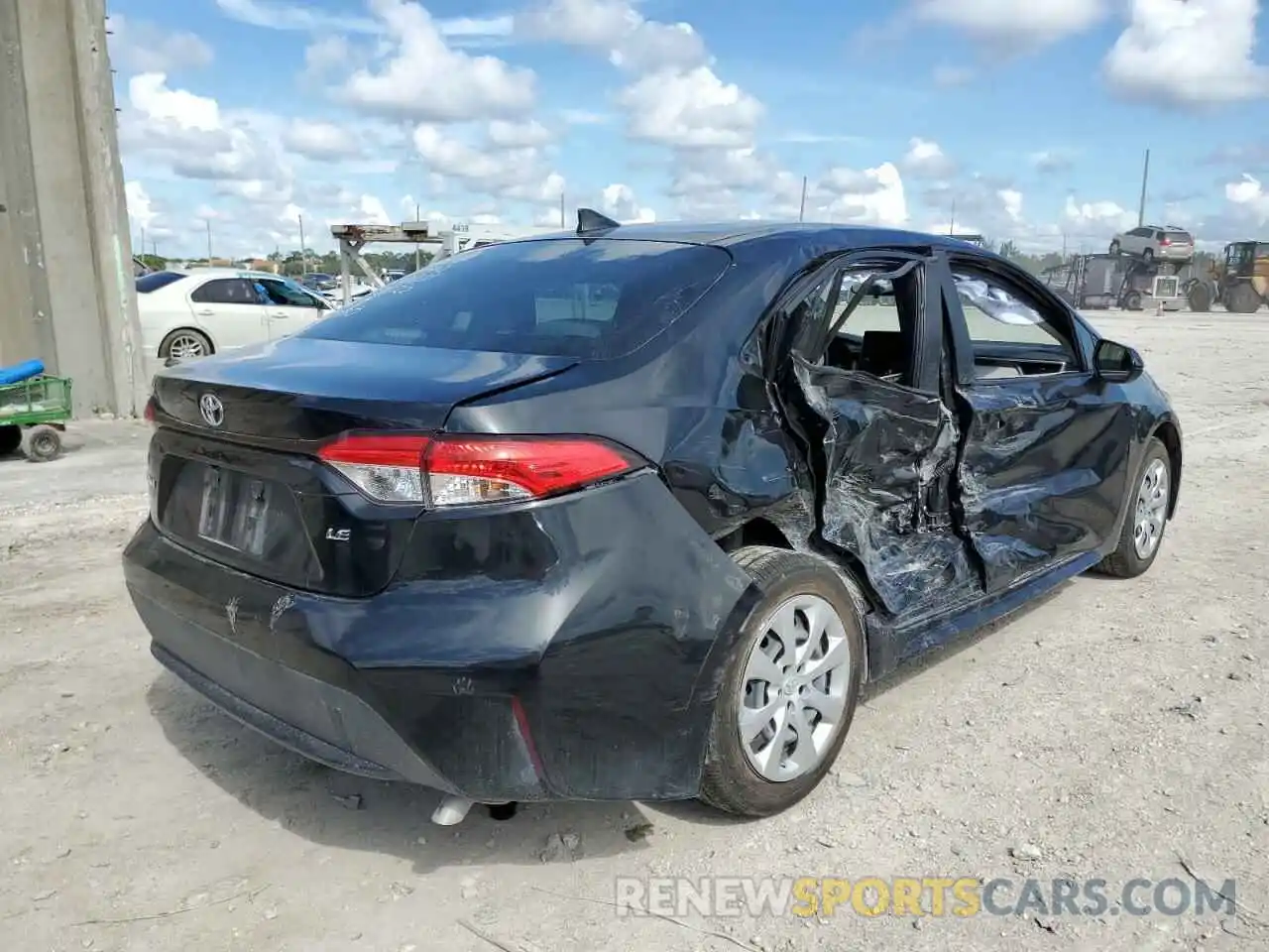 4 Photograph of a damaged car JTDEPMAEXMJ187279 TOYOTA COROLLA 2021