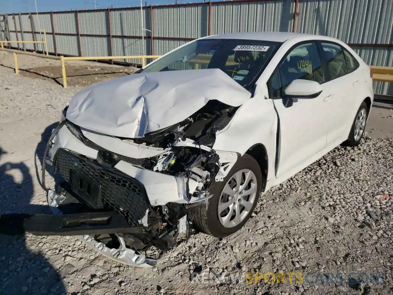 2 Photograph of a damaged car JTDEPMAEXMJ188318 TOYOTA COROLLA 2021