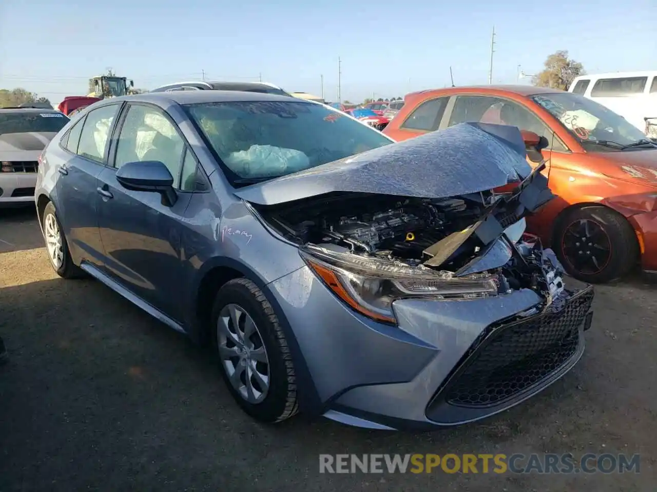 1 Photograph of a damaged car JTDEPMAEXMJ189744 TOYOTA COROLLA 2021