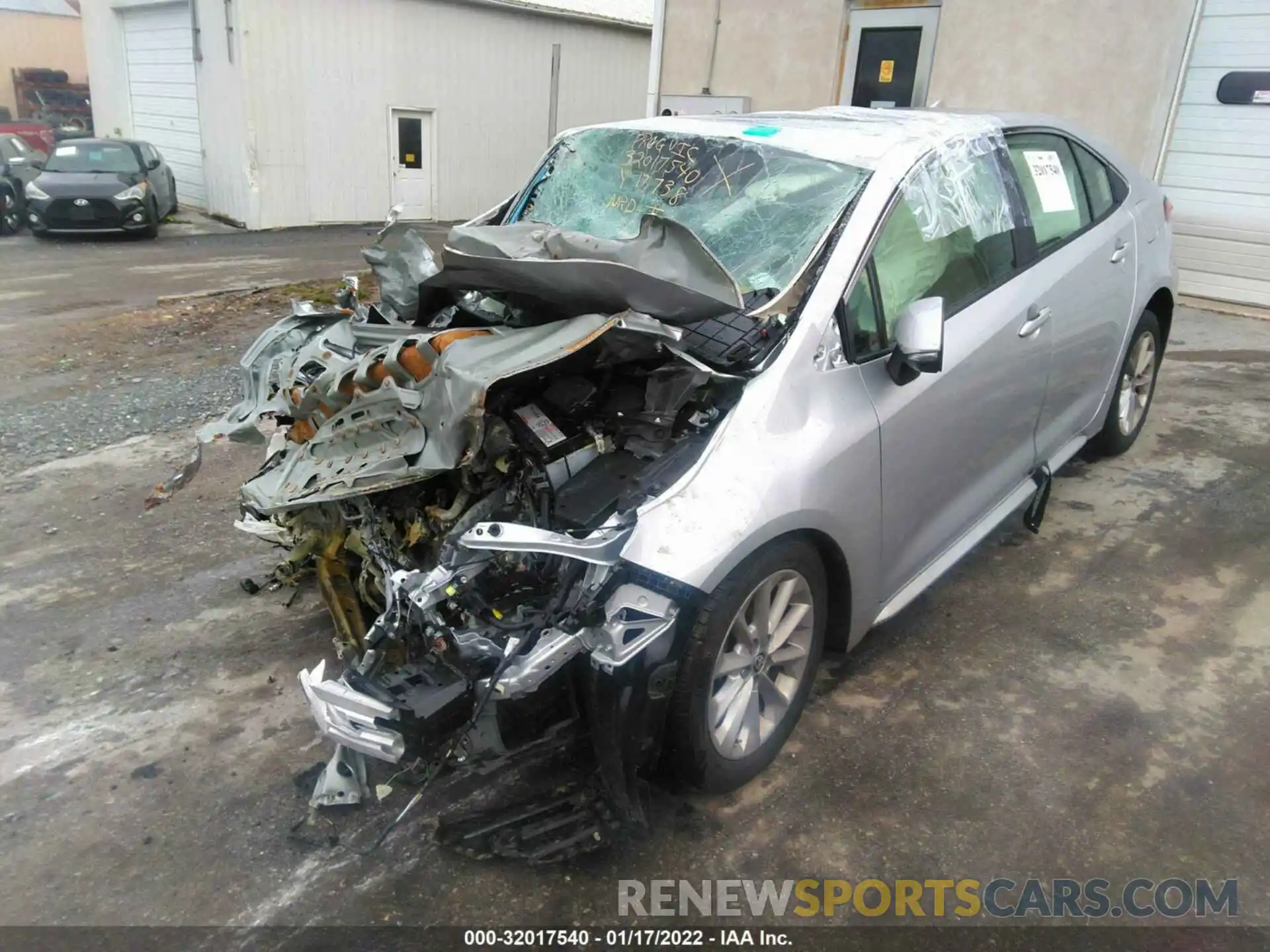 2 Photograph of a damaged car JTDFPMAE0MJ123191 TOYOTA COROLLA 2021