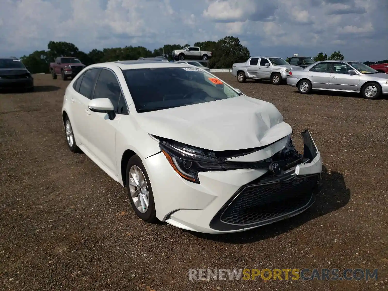 1 Photograph of a damaged car JTDFPMAE2MJ154913 TOYOTA COROLLA 2021