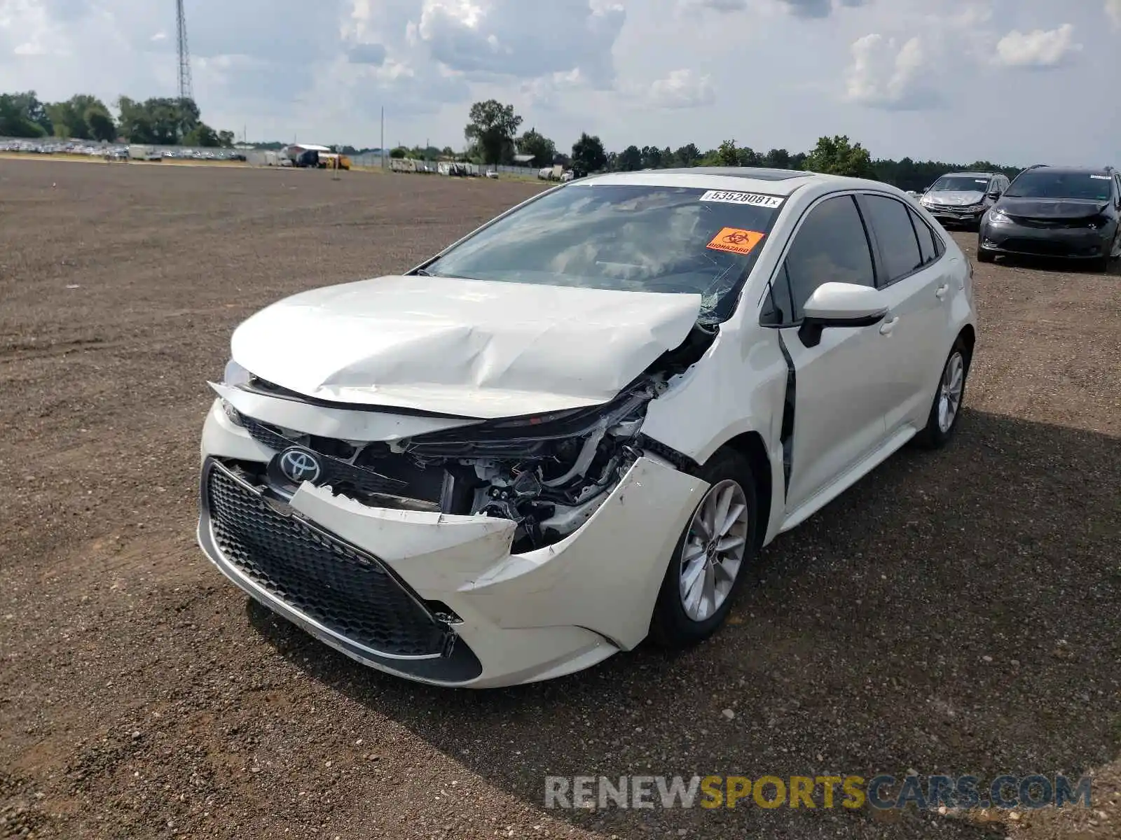 2 Photograph of a damaged car JTDFPMAE2MJ154913 TOYOTA COROLLA 2021