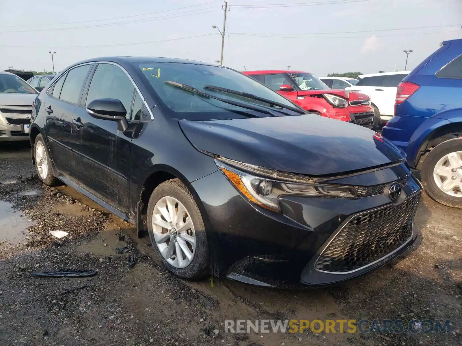 1 Photograph of a damaged car JTDFPMAE7MJ134480 TOYOTA COROLLA 2021