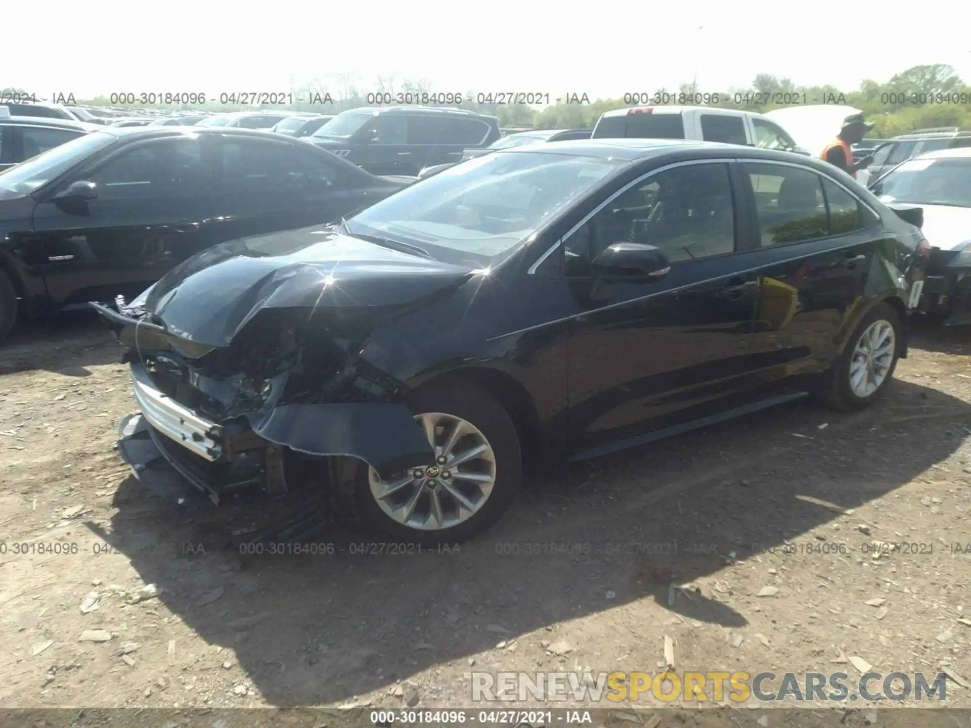 2 Photograph of a damaged car JTDFPMAE9MJ148736 TOYOTA COROLLA 2021