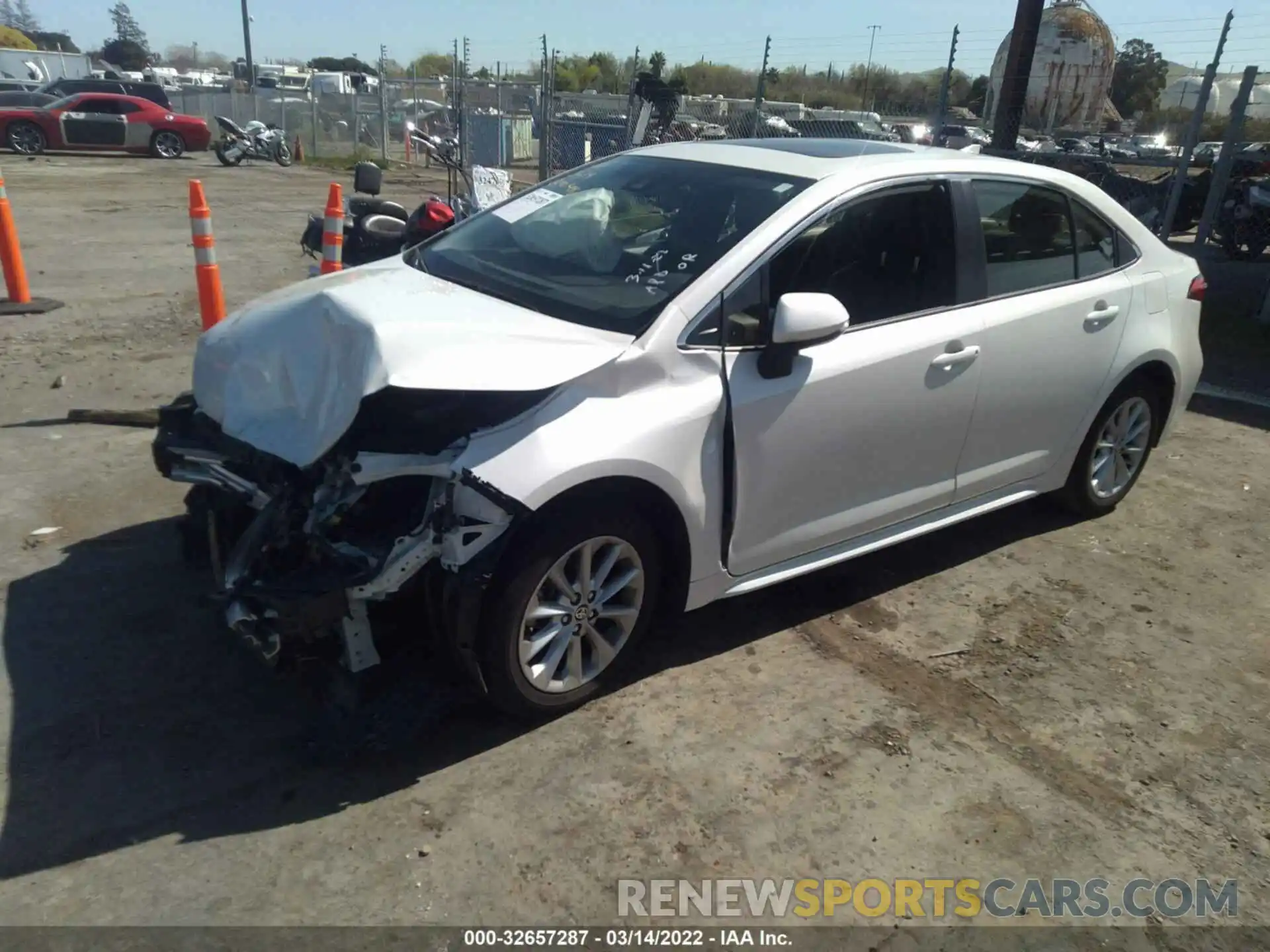 2 Photograph of a damaged car JTDFPMAEXMJ146378 TOYOTA COROLLA 2021