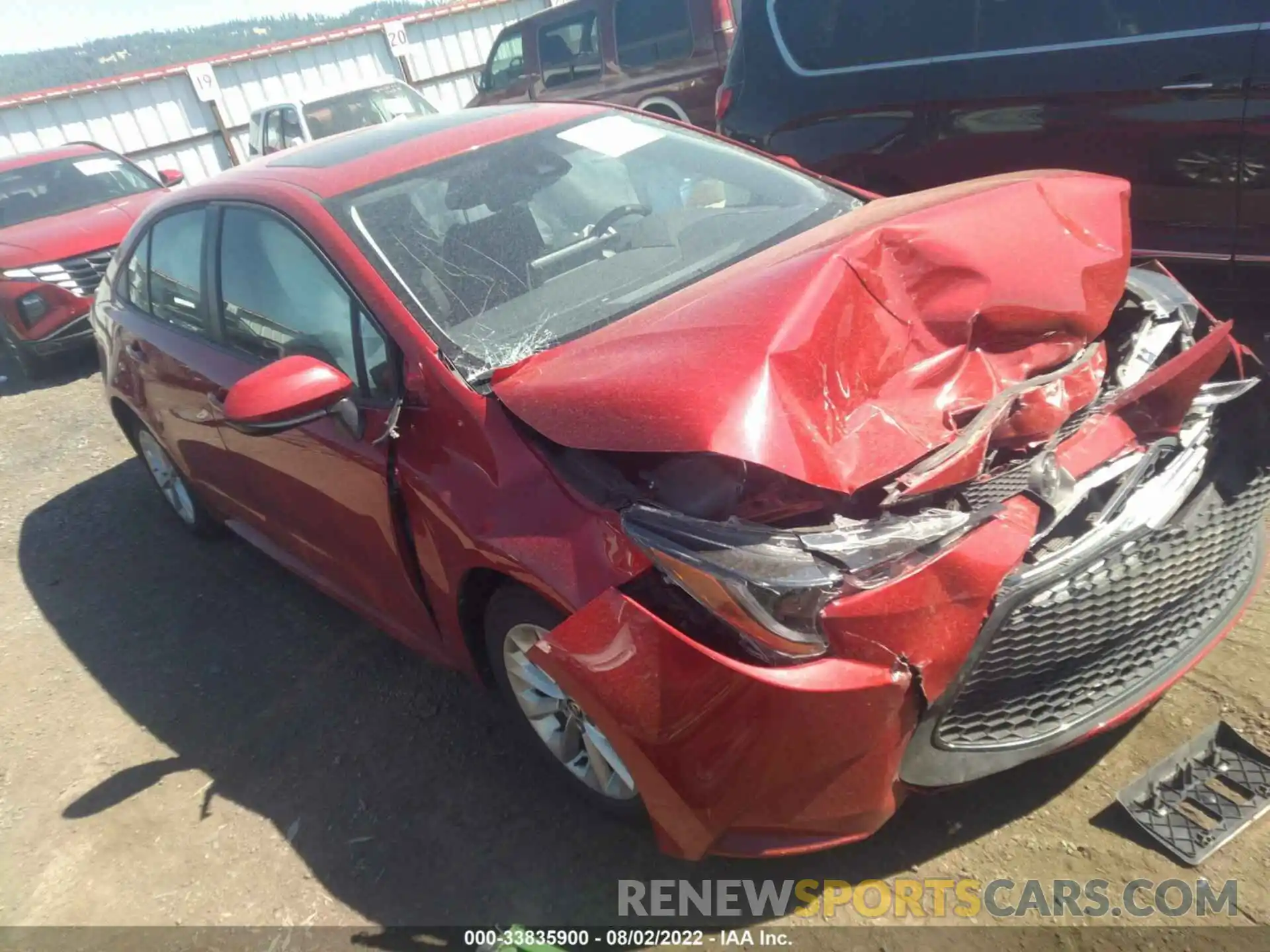 1 Photograph of a damaged car JTDHPMAE0MJ162694 TOYOTA COROLLA 2021