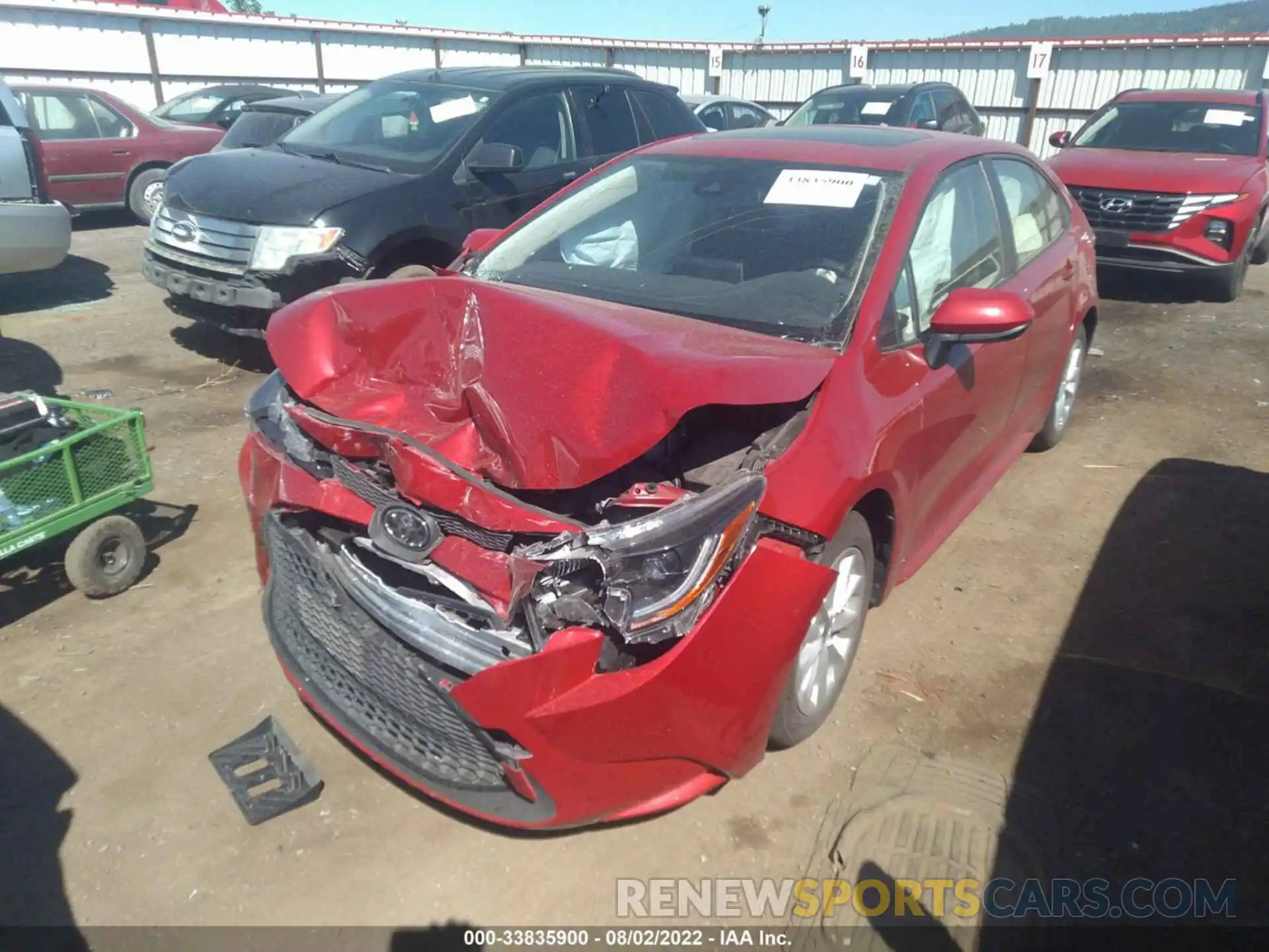 2 Photograph of a damaged car JTDHPMAE0MJ162694 TOYOTA COROLLA 2021