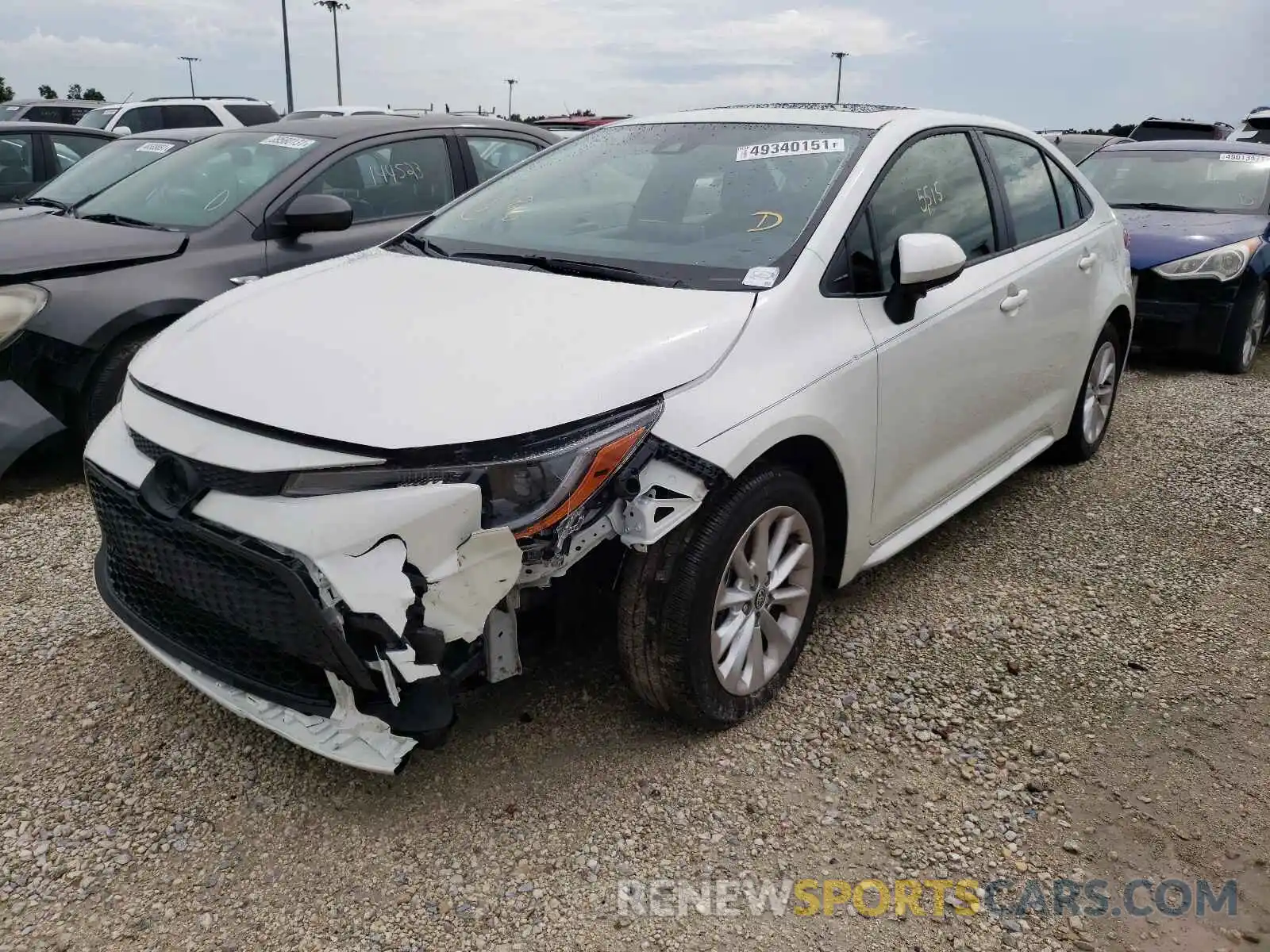 2 Photograph of a damaged car JTDHPMAE0MJ176627 TOYOTA COROLLA 2021