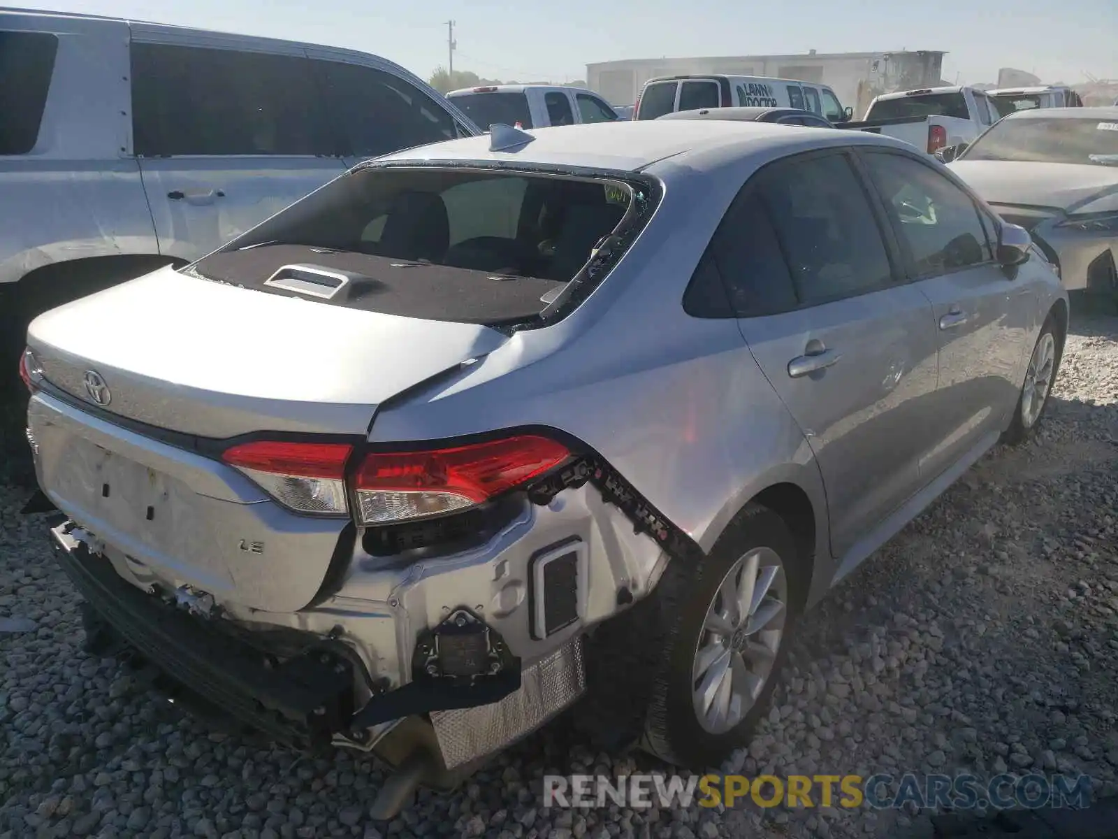 4 Photograph of a damaged car JTDHPMAE1MJ128148 TOYOTA COROLLA 2021