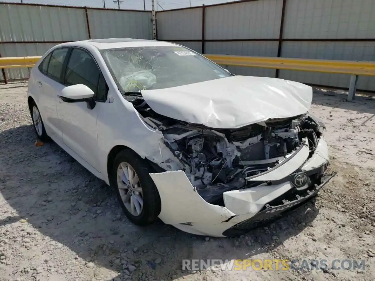 1 Photograph of a damaged car JTDHPMAE1MJ128389 TOYOTA COROLLA 2021