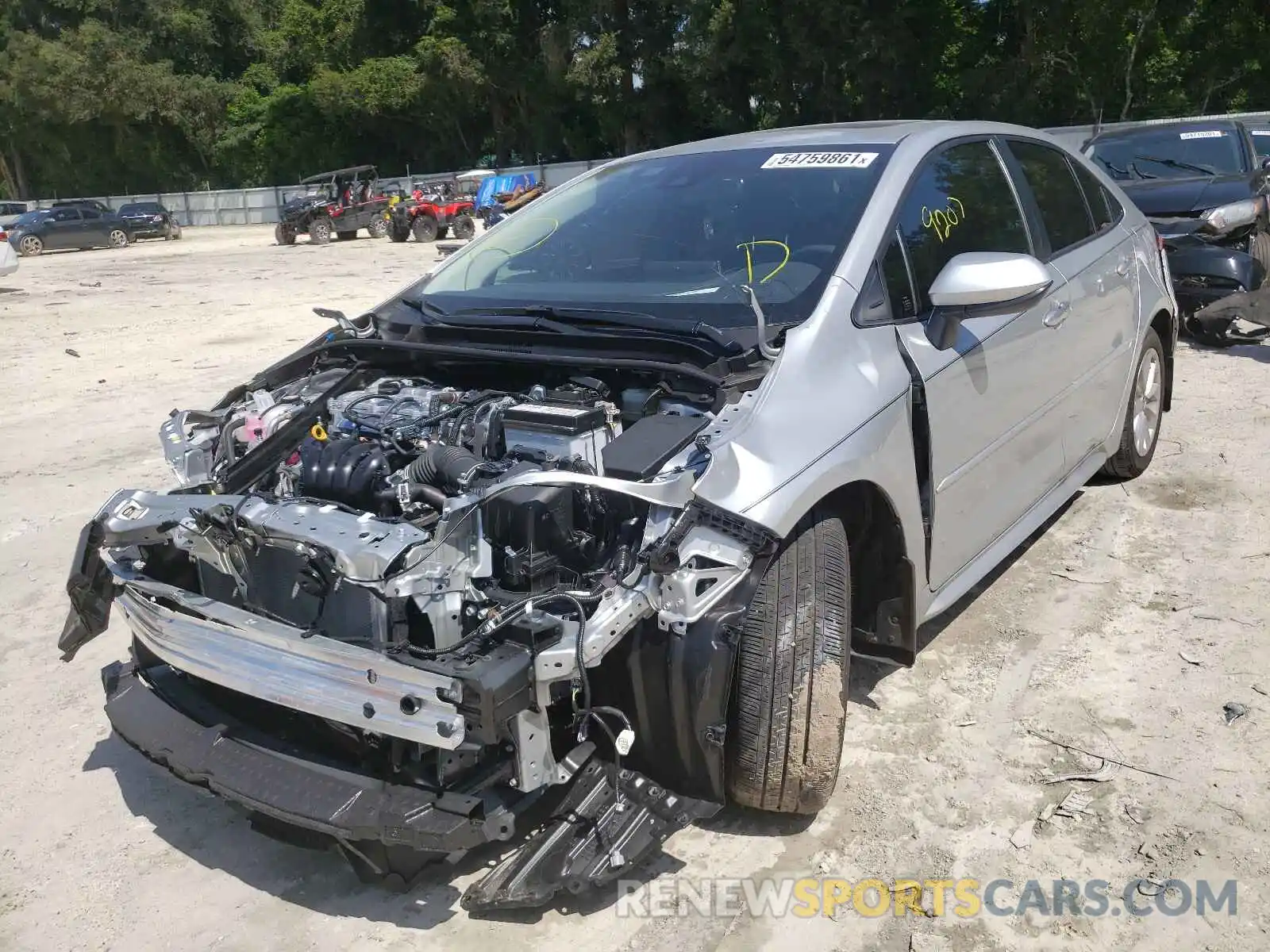 2 Photograph of a damaged car JTDHPMAE1MJ129932 TOYOTA COROLLA 2021