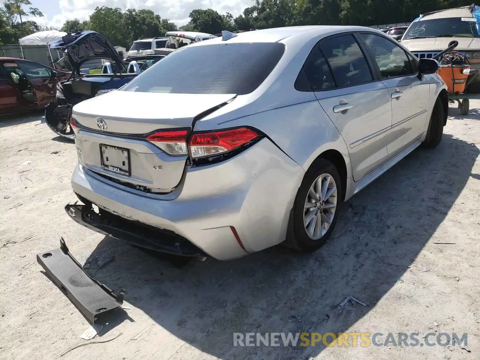 4 Photograph of a damaged car JTDHPMAE1MJ129932 TOYOTA COROLLA 2021