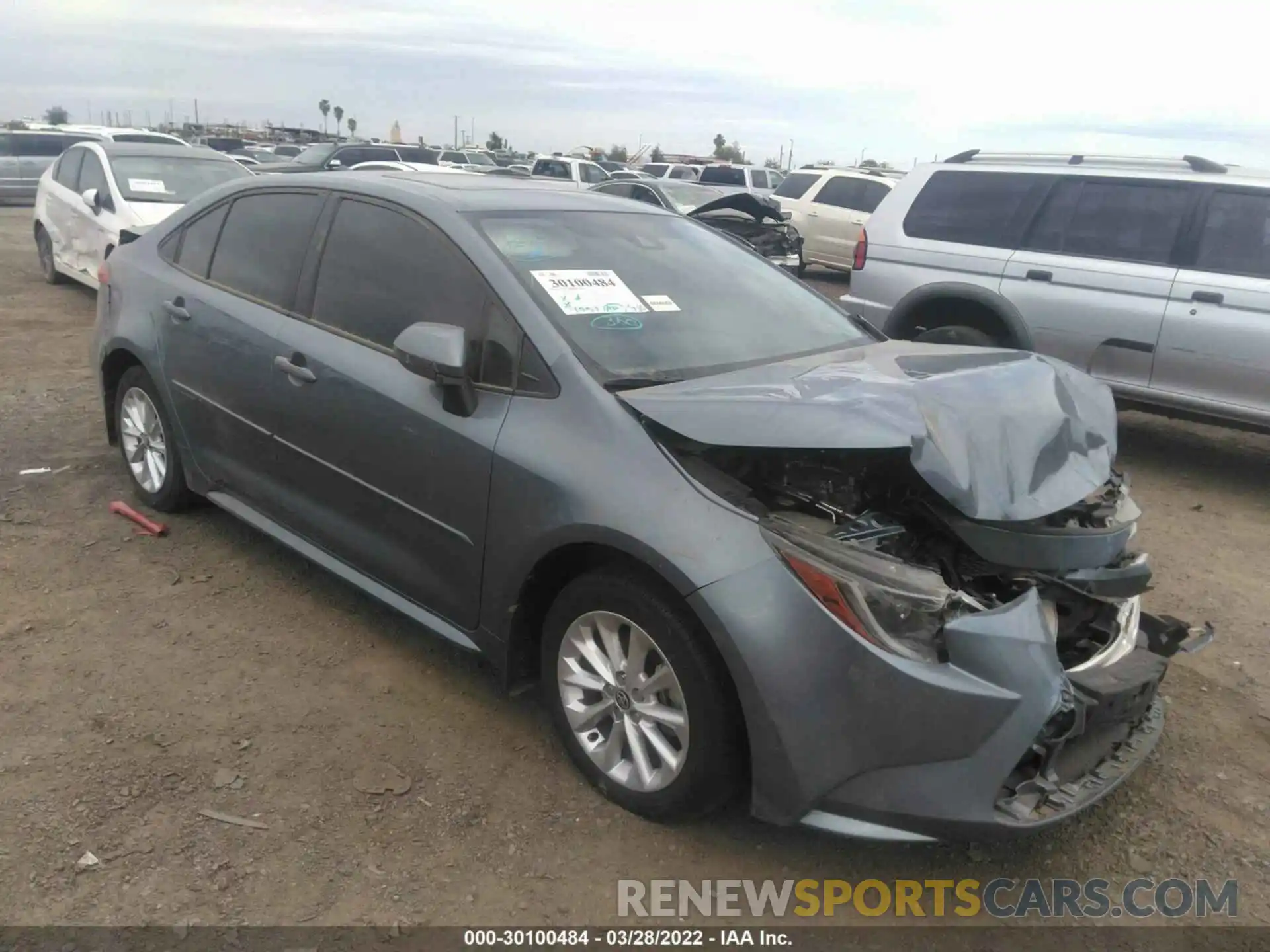 1 Photograph of a damaged car JTDHPMAE2MJ122214 TOYOTA COROLLA 2021