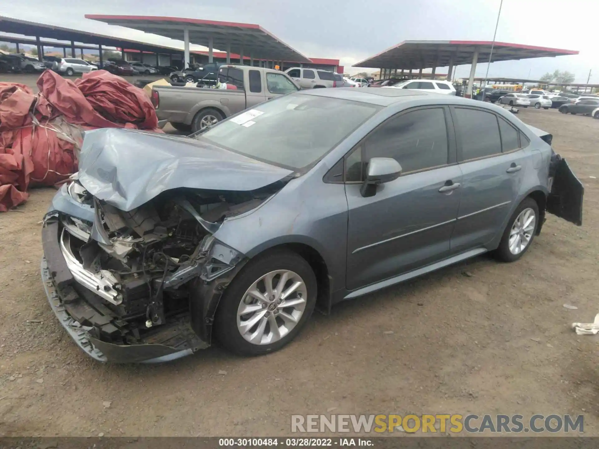 2 Photograph of a damaged car JTDHPMAE2MJ122214 TOYOTA COROLLA 2021