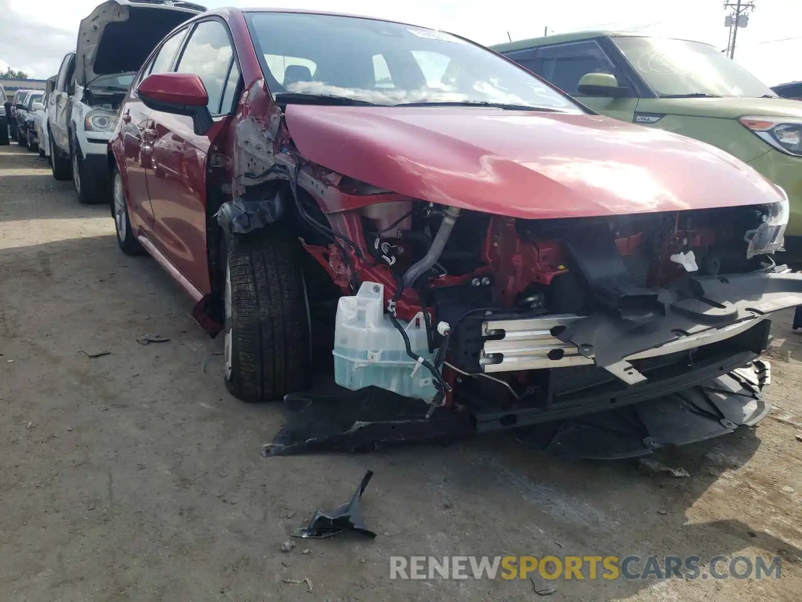 1 Photograph of a damaged car JTDHPMAE2MJ122780 TOYOTA COROLLA 2021