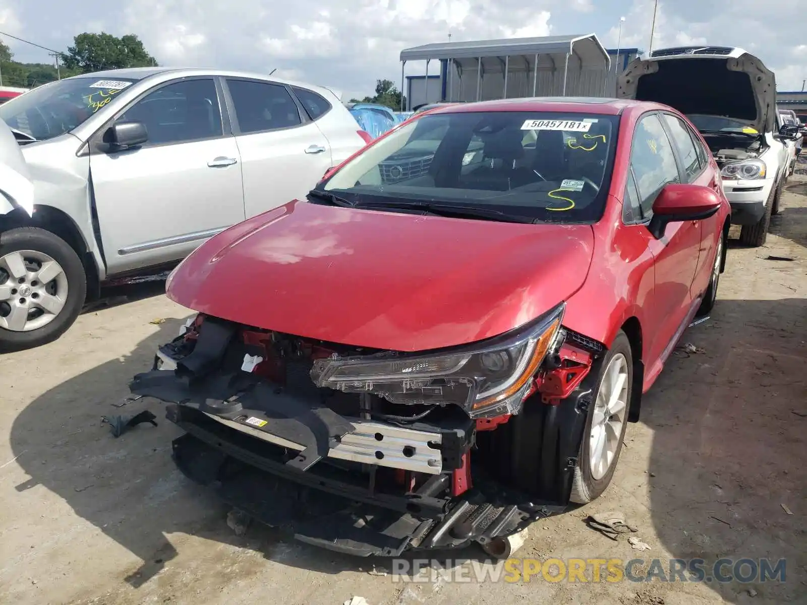 2 Photograph of a damaged car JTDHPMAE2MJ122780 TOYOTA COROLLA 2021