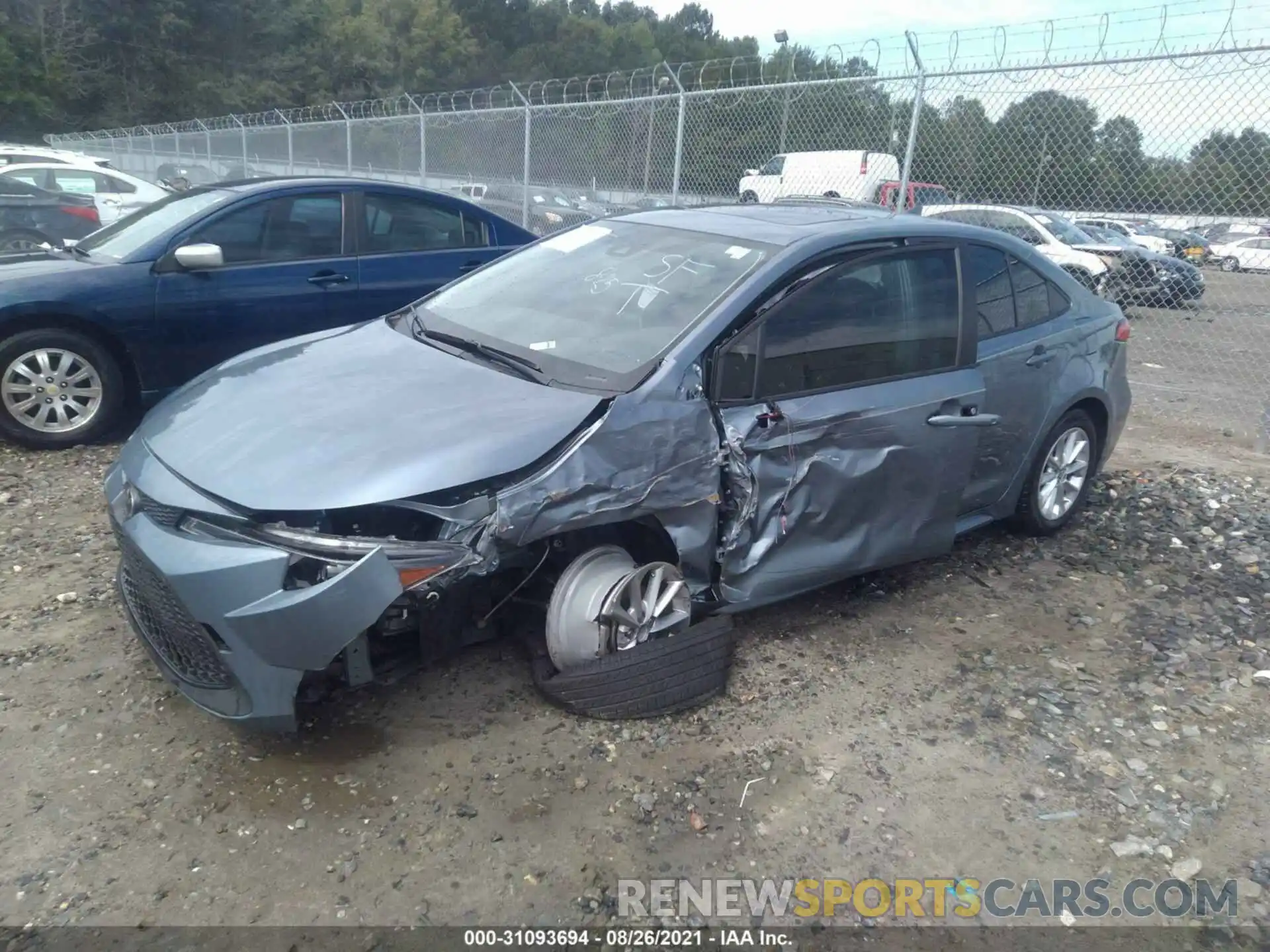 2 Photograph of a damaged car JTDHPMAE3MJ179165 TOYOTA COROLLA 2021