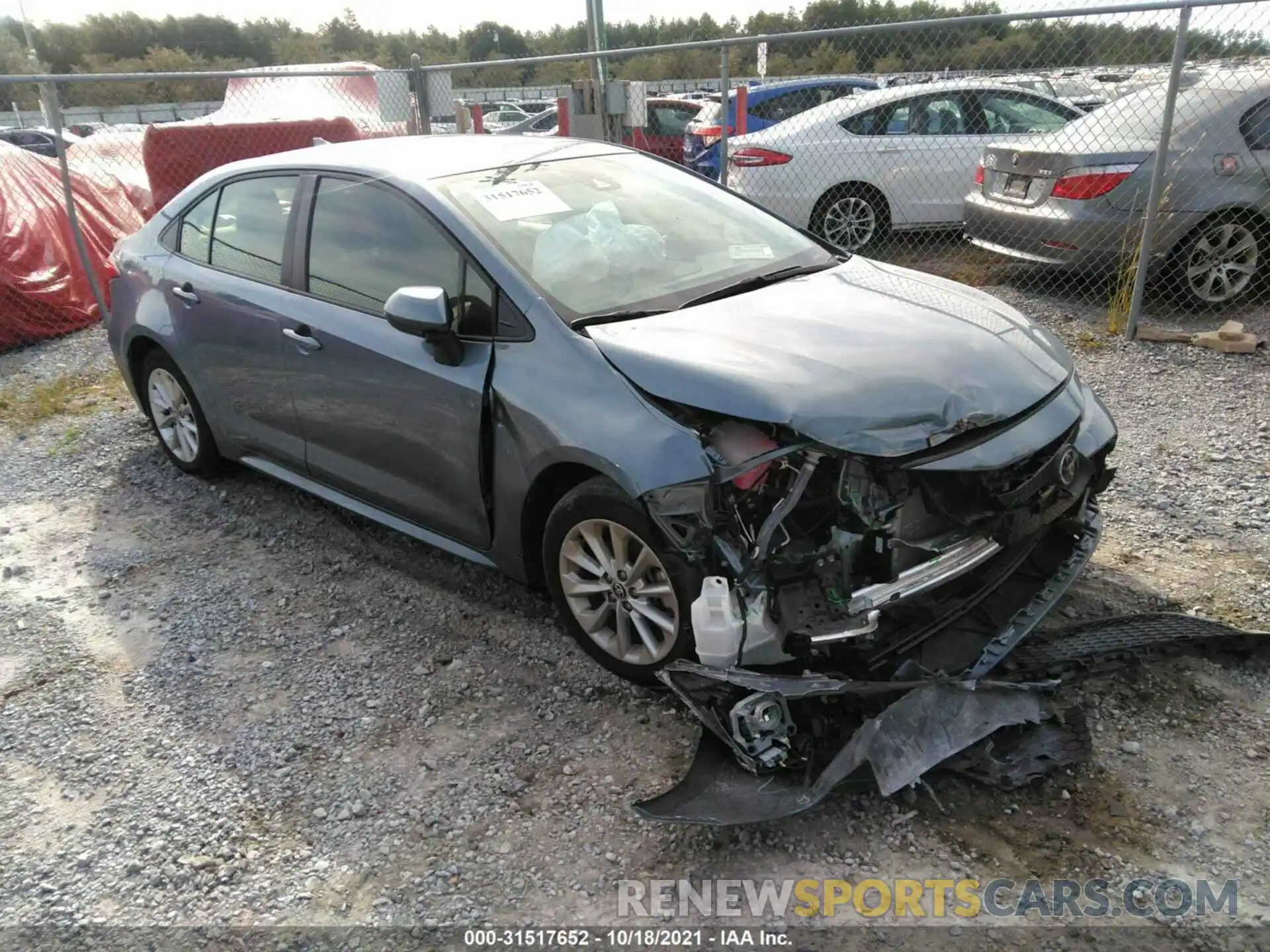 1 Photograph of a damaged car JTDHPMAE4MJ133389 TOYOTA COROLLA 2021