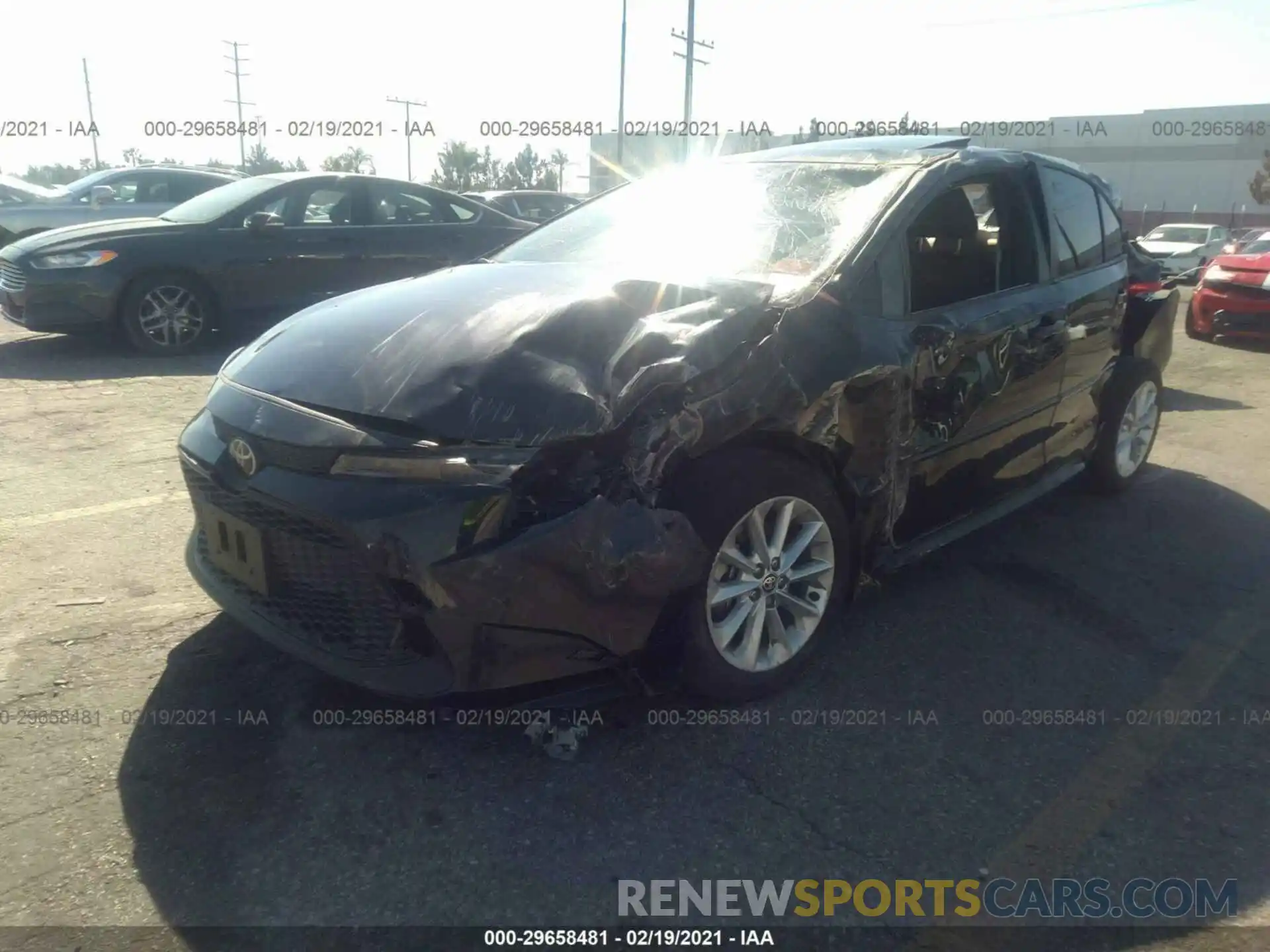 2 Photograph of a damaged car JTDHPMAE5MJ120604 TOYOTA COROLLA 2021