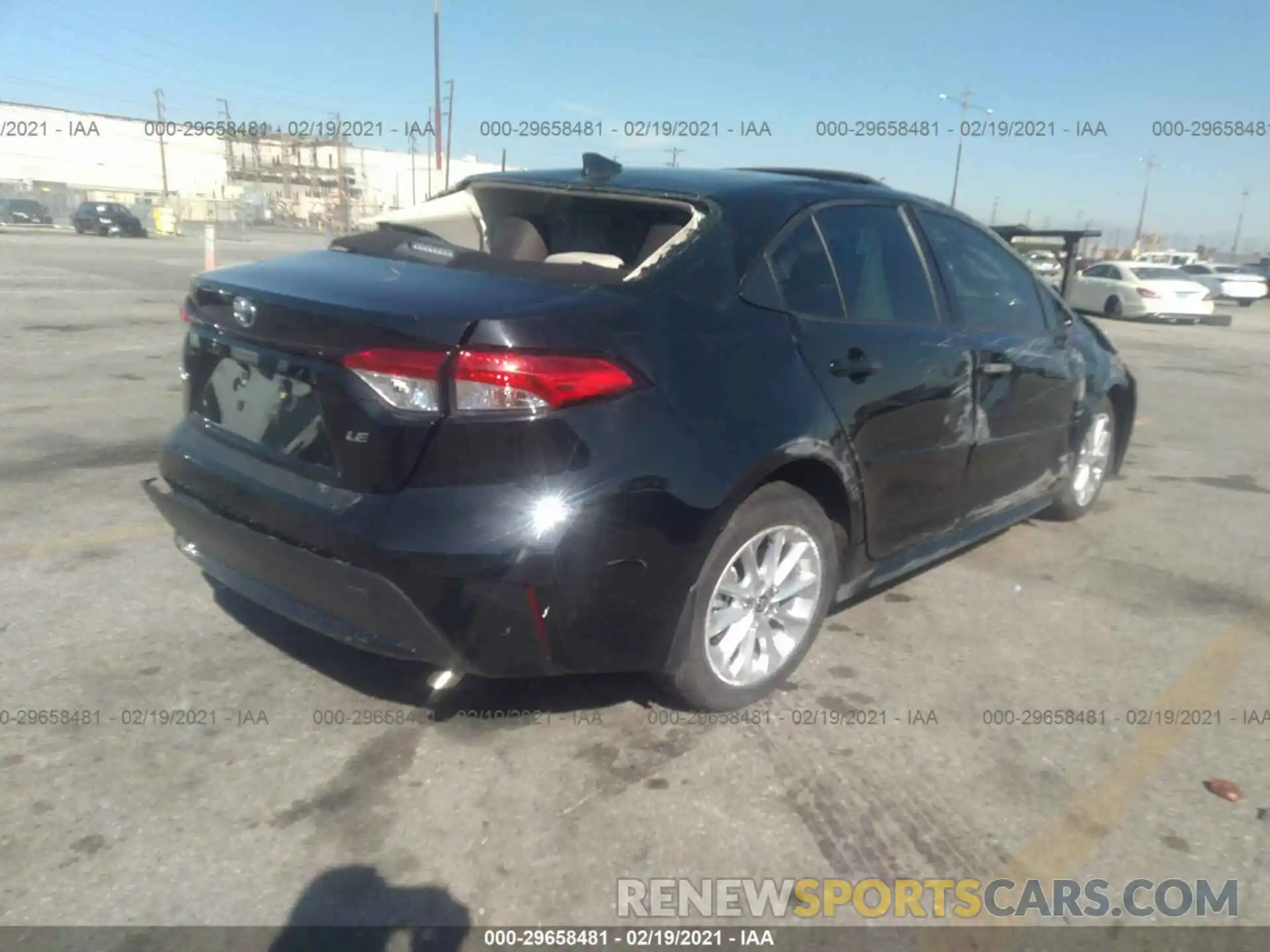 4 Photograph of a damaged car JTDHPMAE5MJ120604 TOYOTA COROLLA 2021