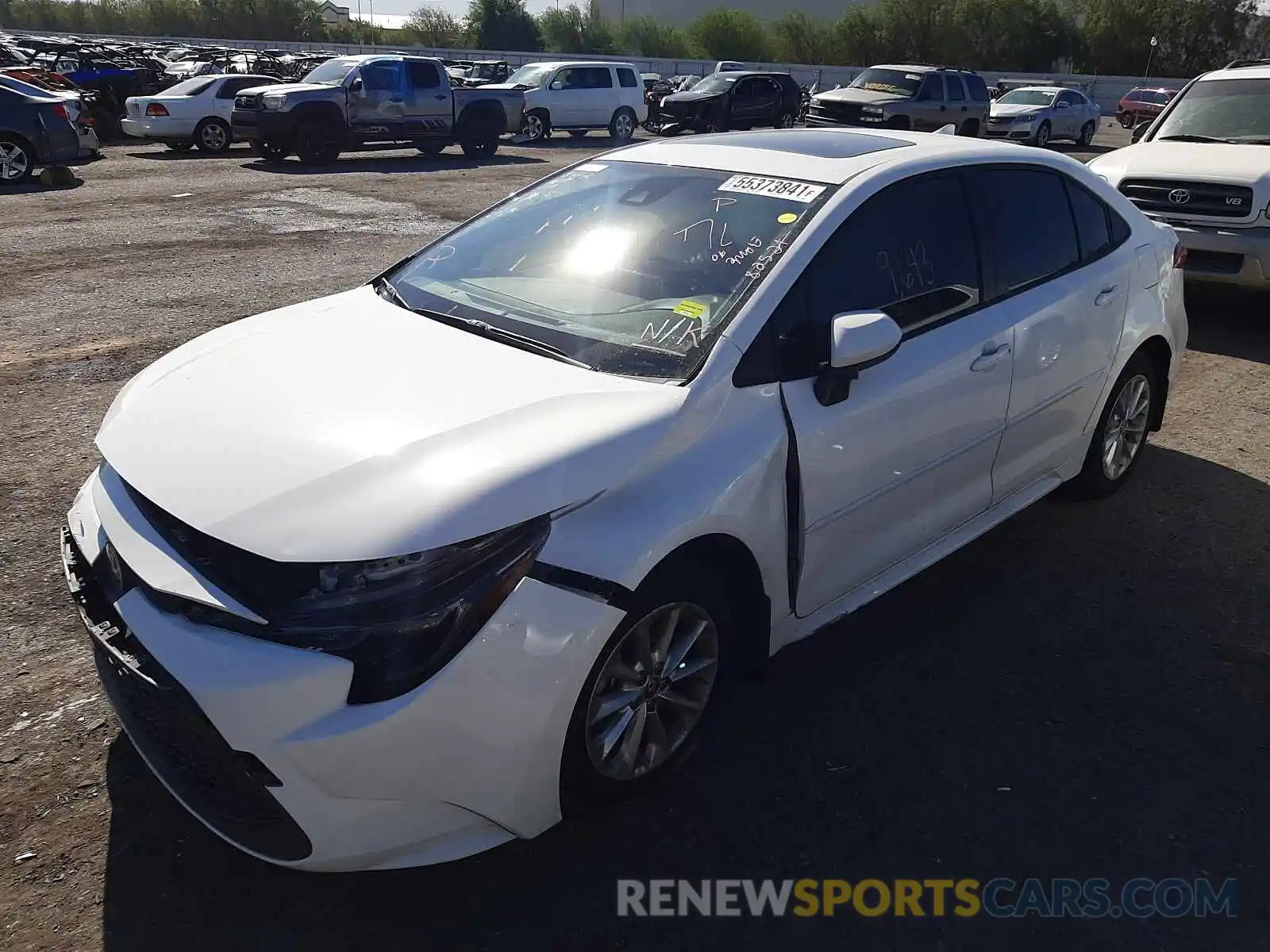 2 Photograph of a damaged car JTDHPMAE5MJ139069 TOYOTA COROLLA 2021