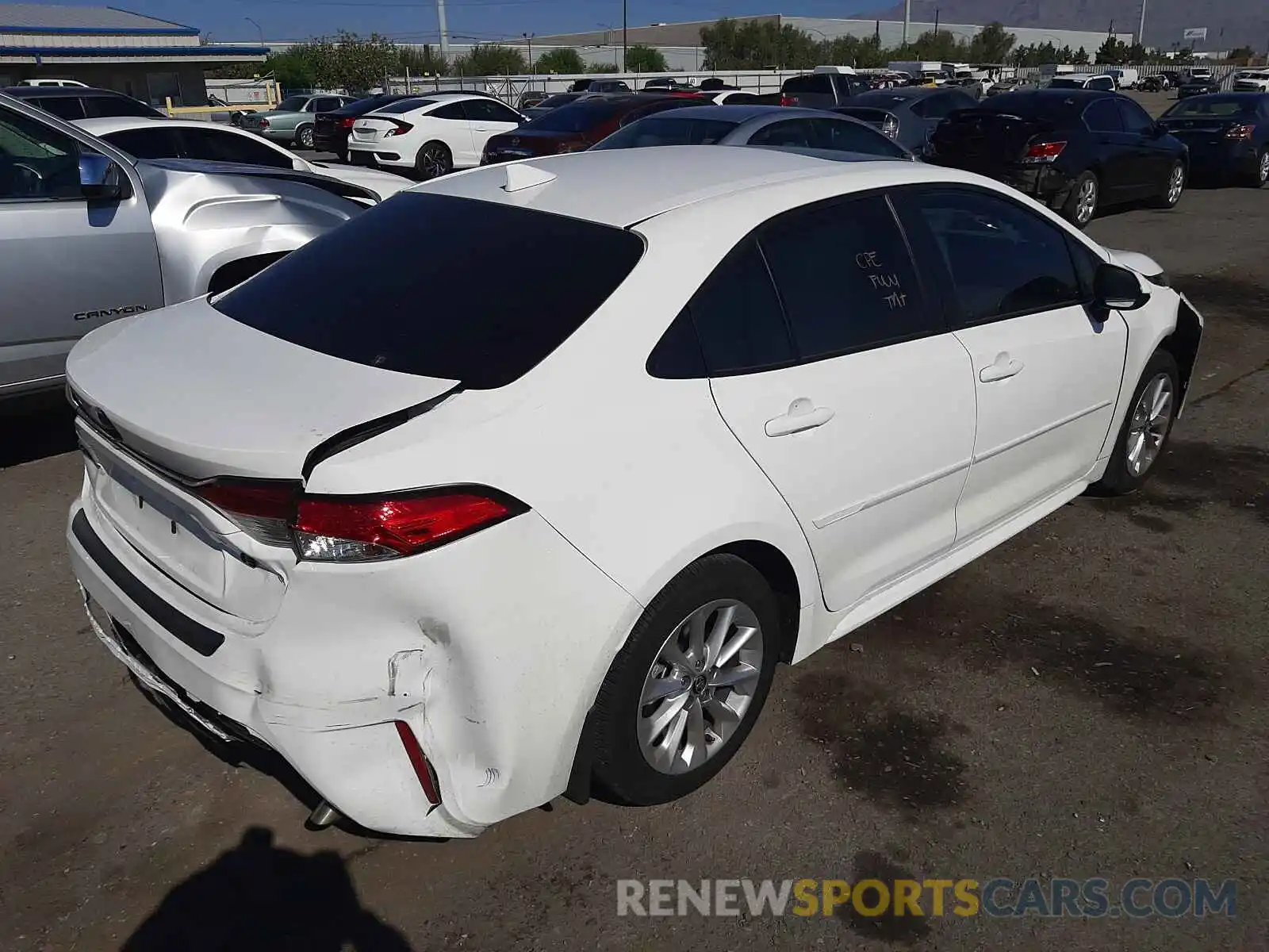 4 Photograph of a damaged car JTDHPMAE5MJ139069 TOYOTA COROLLA 2021