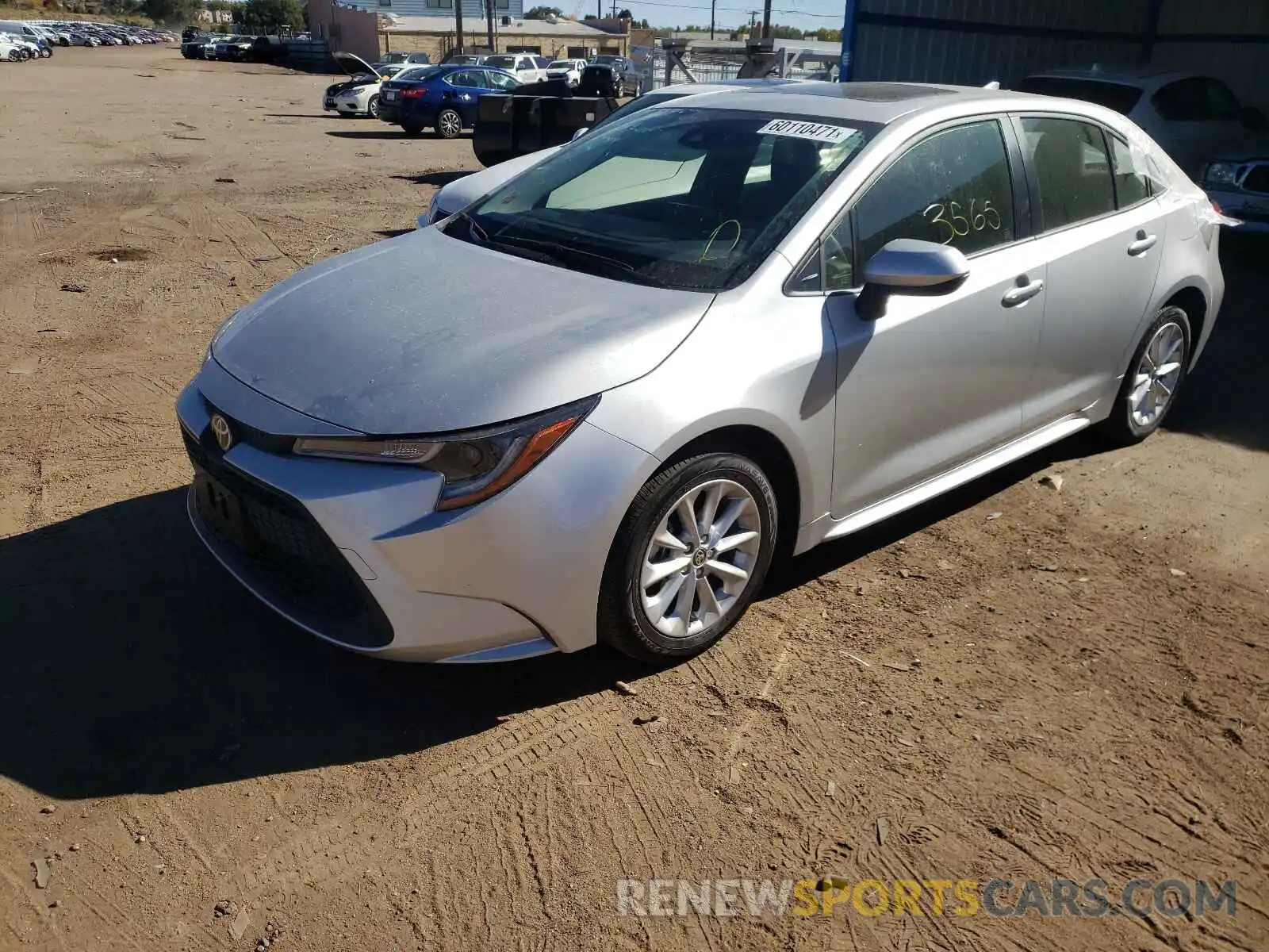 2 Photograph of a damaged car JTDHPMAE6MJ140750 TOYOTA COROLLA 2021