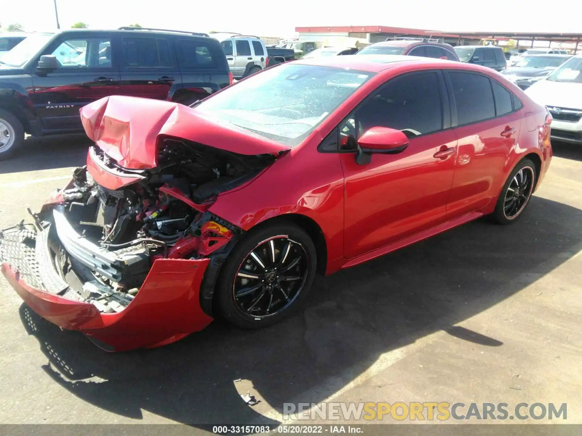 2 Photograph of a damaged car JTDHPMAE6MJ155460 TOYOTA COROLLA 2021