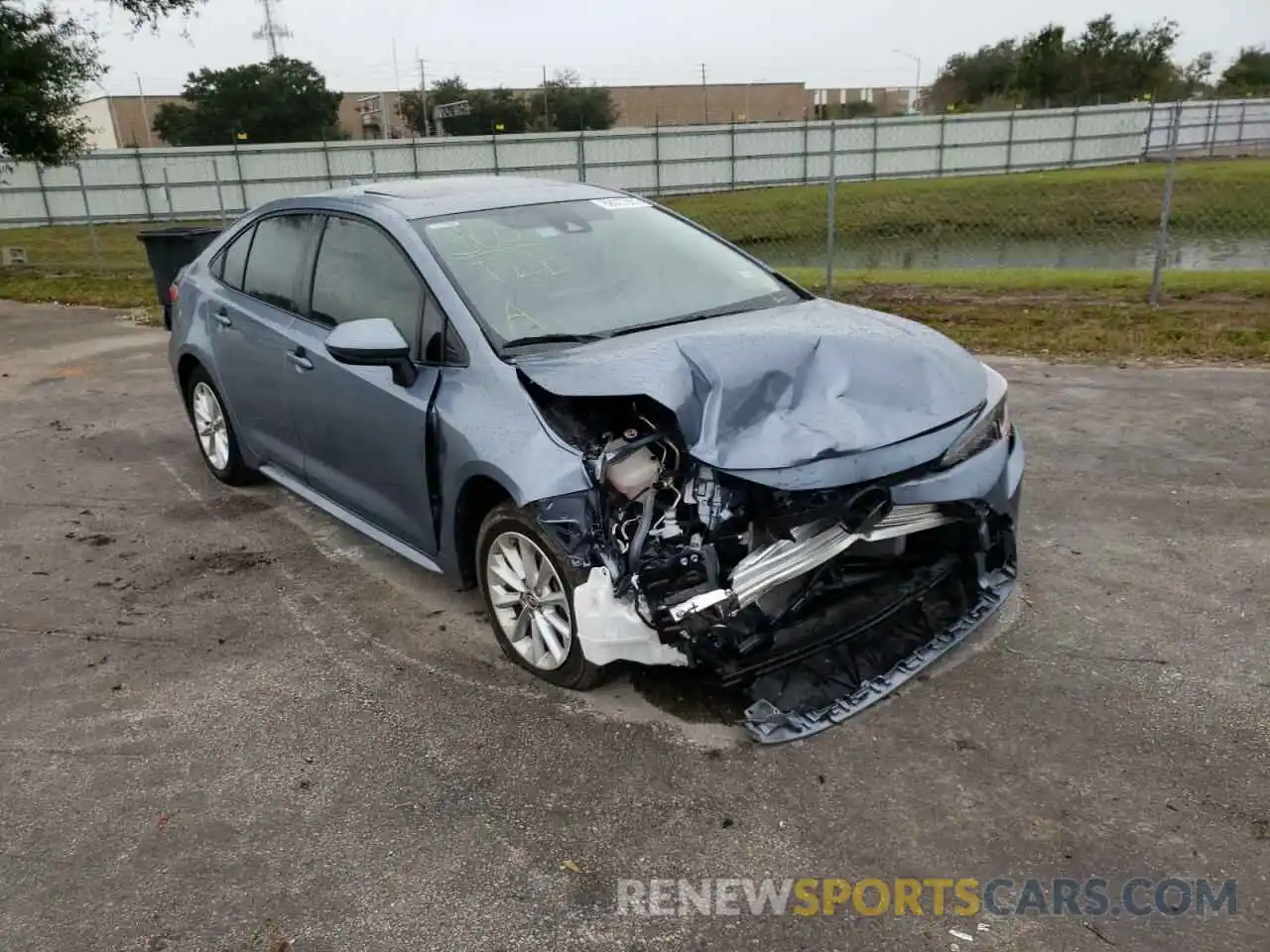 1 Photograph of a damaged car JTDHPMAE7MJ131054 TOYOTA COROLLA 2021