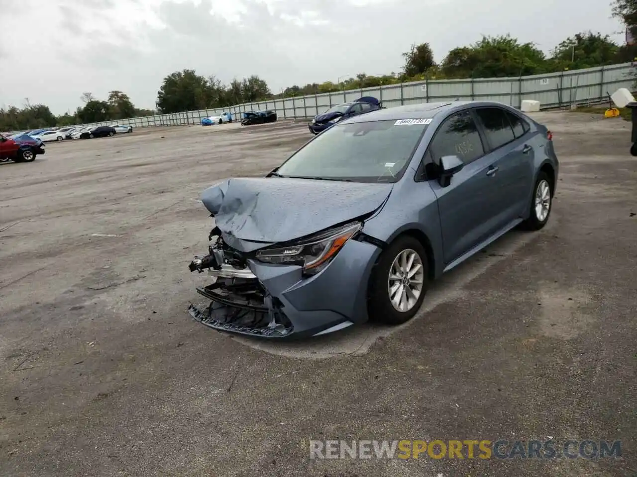 2 Photograph of a damaged car JTDHPMAE7MJ131054 TOYOTA COROLLA 2021