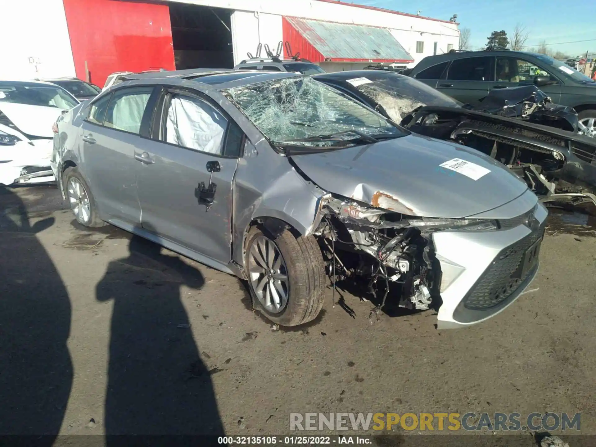 1 Photograph of a damaged car JTDHPMAE7MJ157119 TOYOTA COROLLA 2021