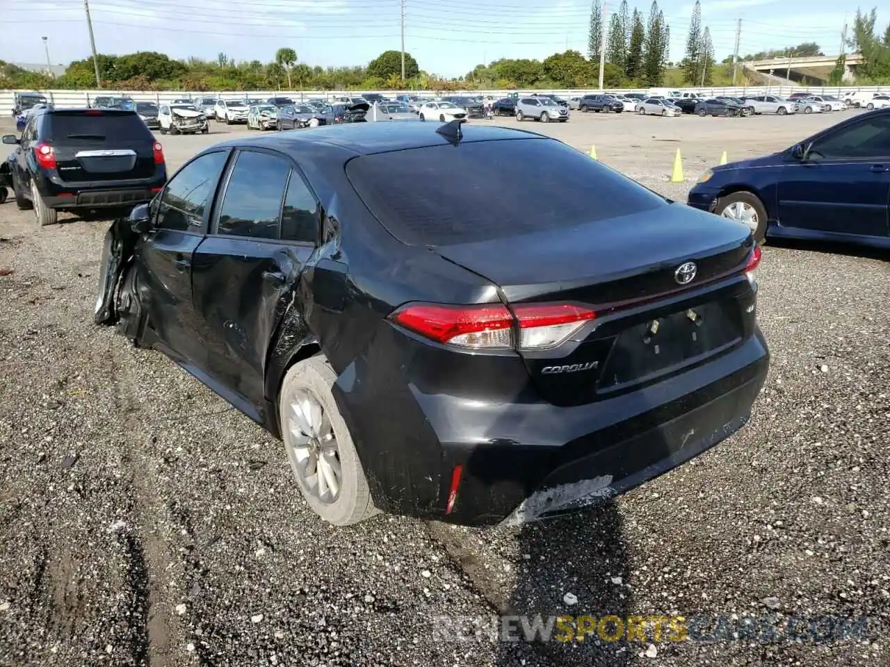 3 Photograph of a damaged car JTDHPMAE9MJ180756 TOYOTA COROLLA 2021