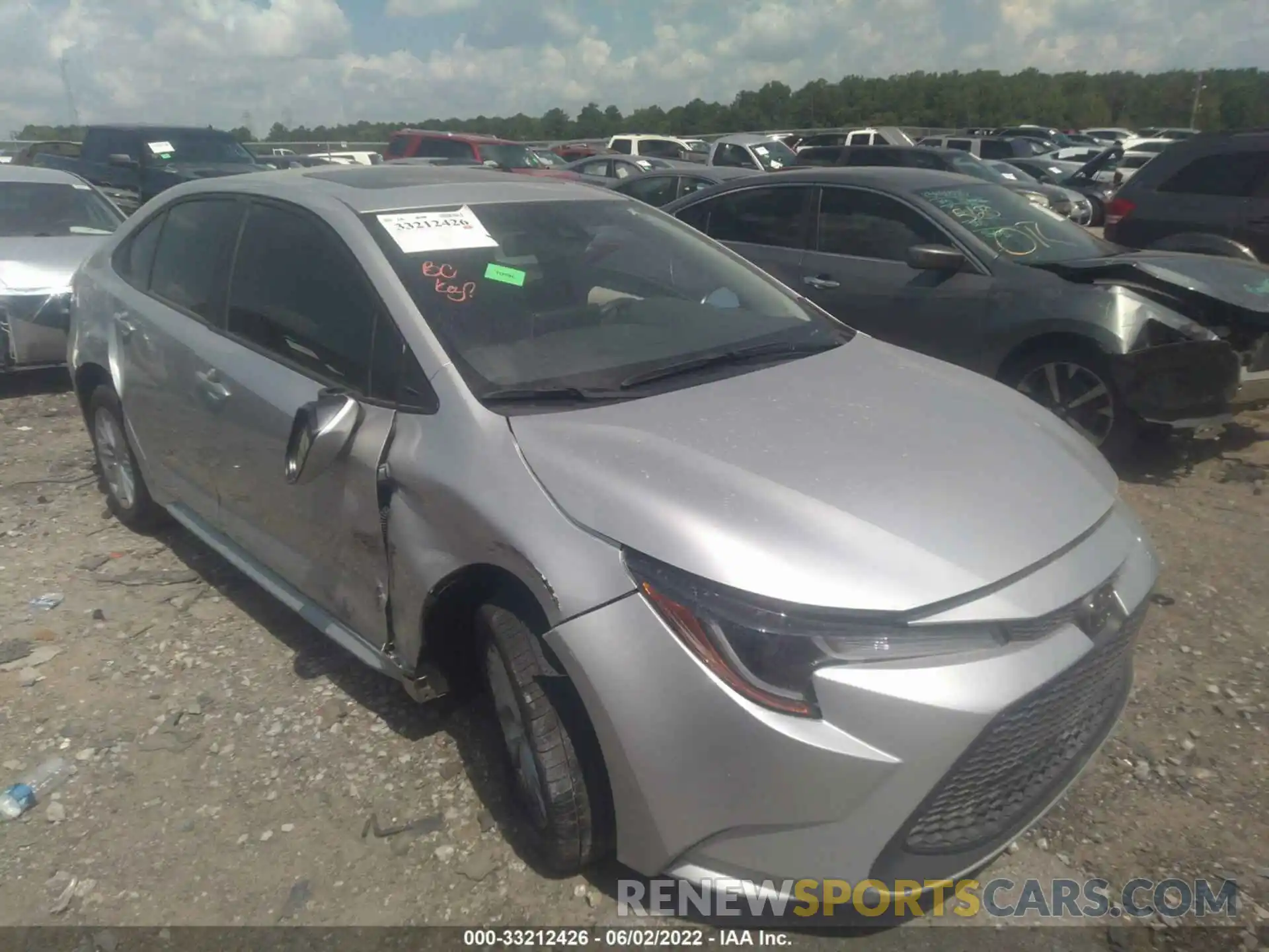 1 Photograph of a damaged car JTDHPMAEXMJ133395 TOYOTA COROLLA 2021