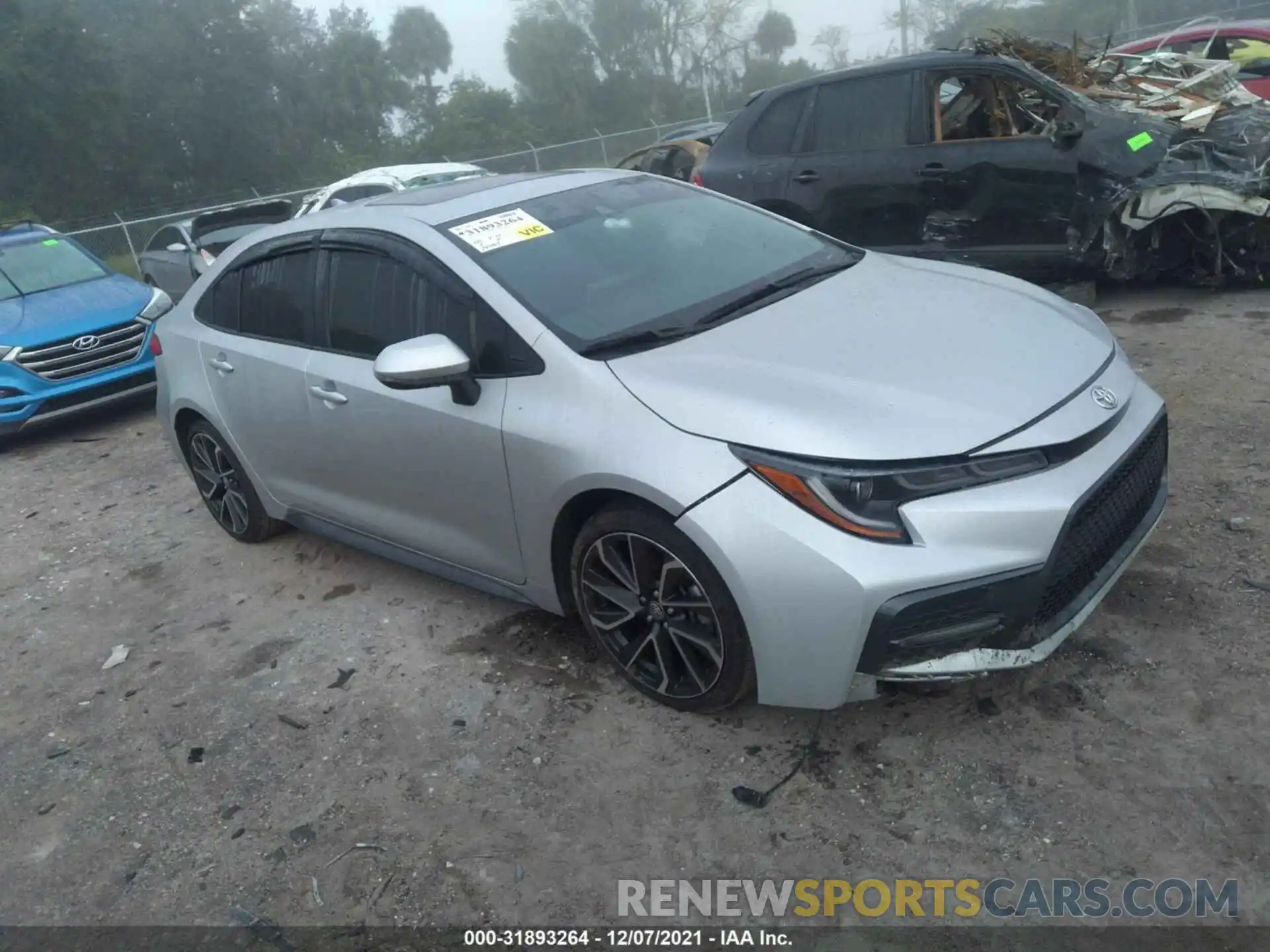 1 Photograph of a damaged car JTDM4MCE0MJ067413 TOYOTA COROLLA 2021