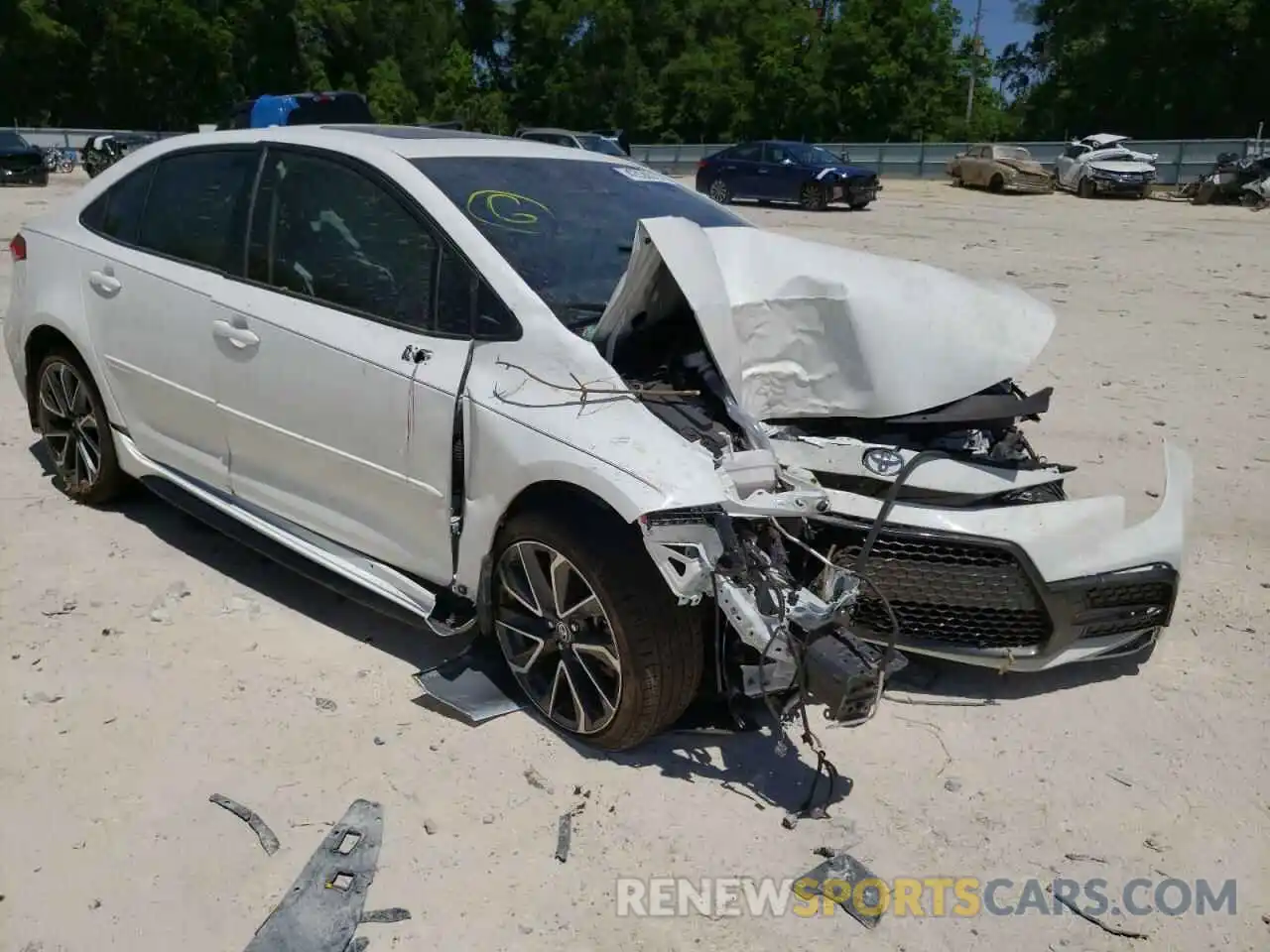 1 Photograph of a damaged car JTDM4MCE2MJ058180 TOYOTA COROLLA 2021