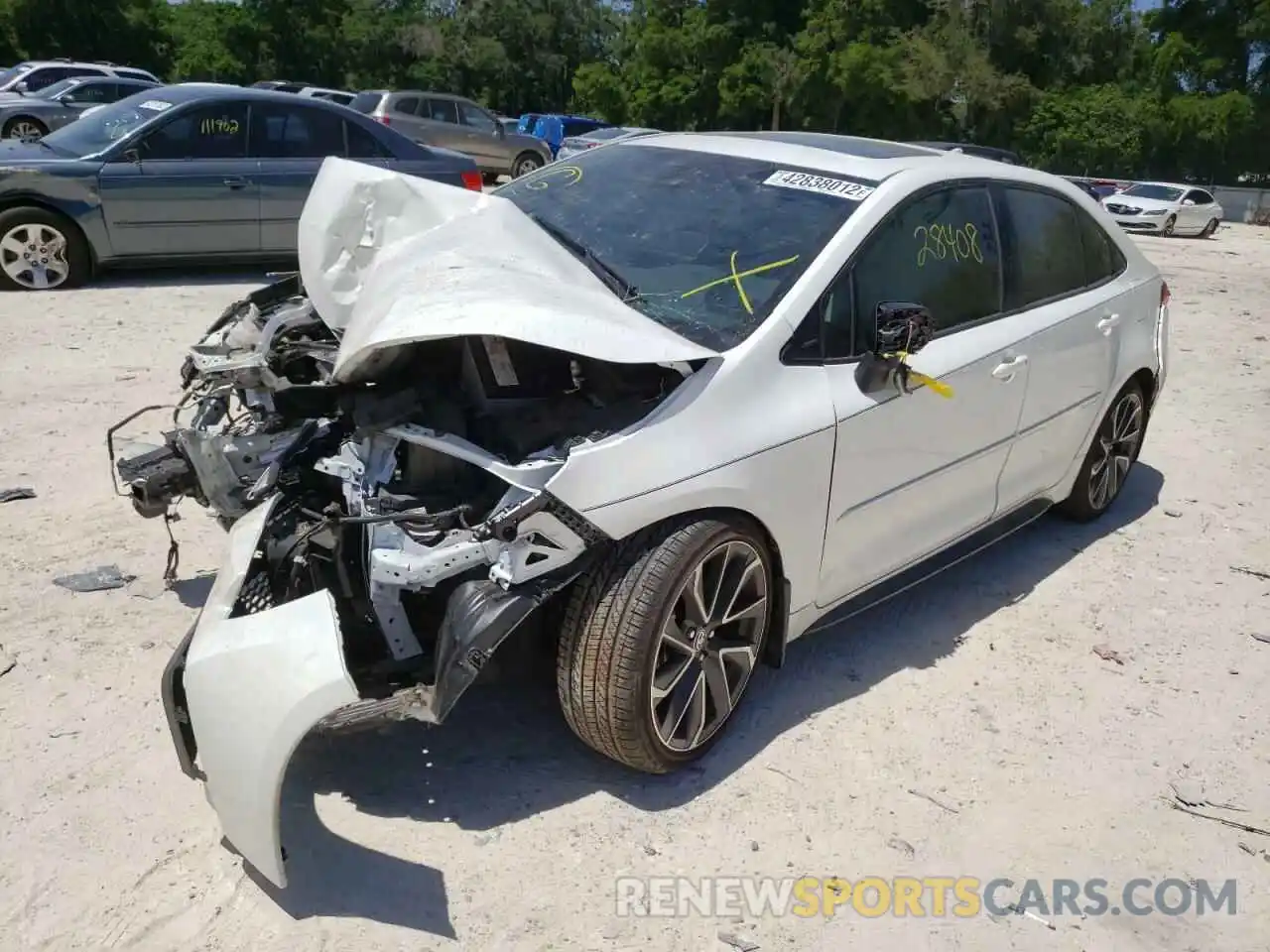 2 Photograph of a damaged car JTDM4MCE2MJ058180 TOYOTA COROLLA 2021