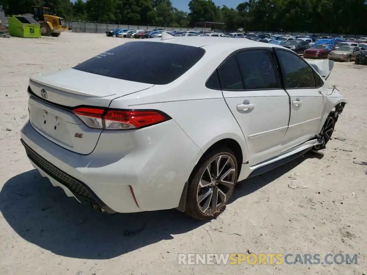 4 Photograph of a damaged car JTDM4MCE2MJ058180 TOYOTA COROLLA 2021