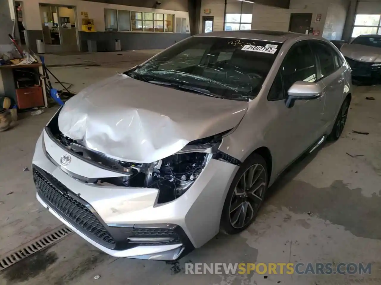 2 Photograph of a damaged car JTDM4MCE2MJ077148 TOYOTA COROLLA 2021